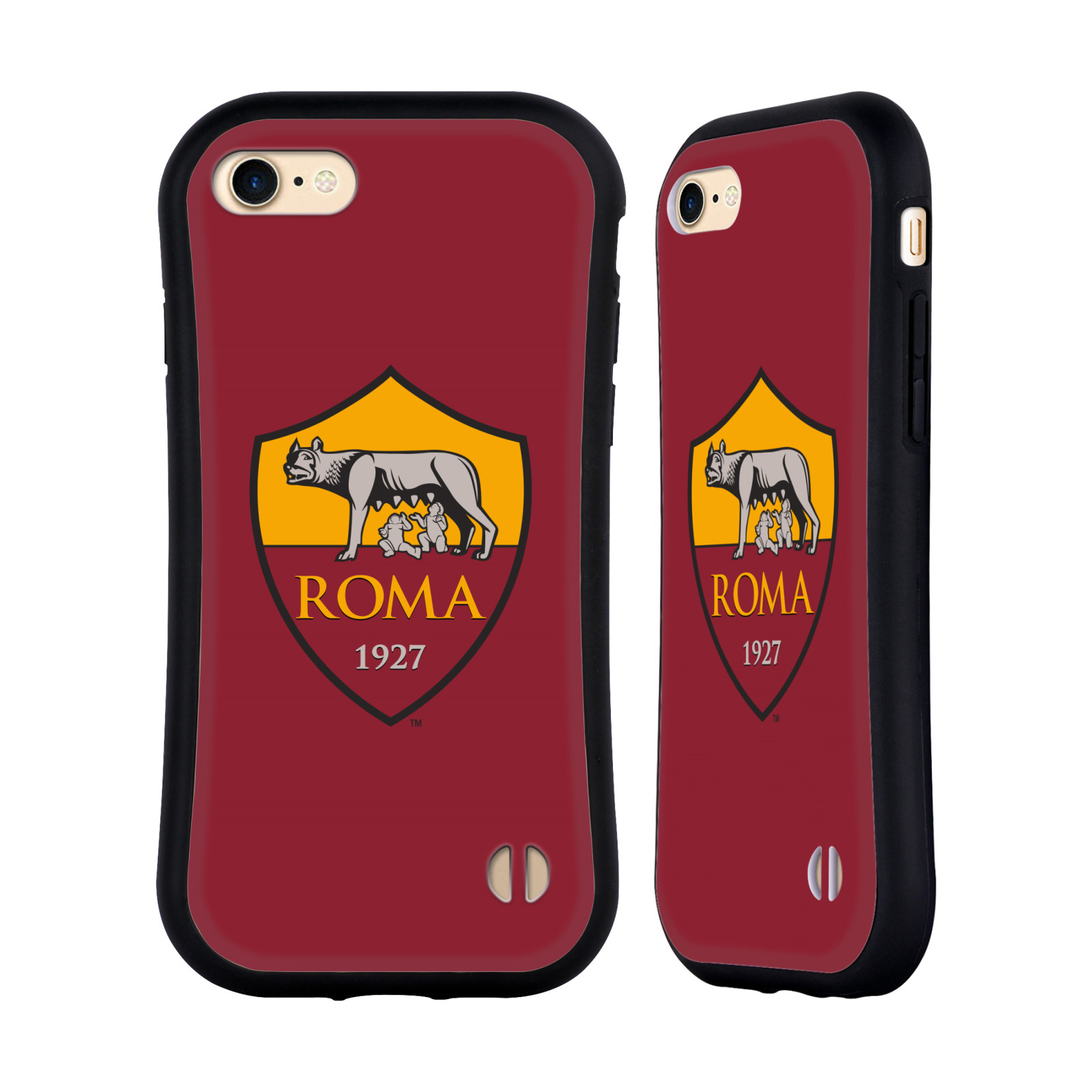 HEAD CASE odolný obal na mobil Apple Iphone 8 Fotbalový klub AS ŘÍM znak červené pozadí