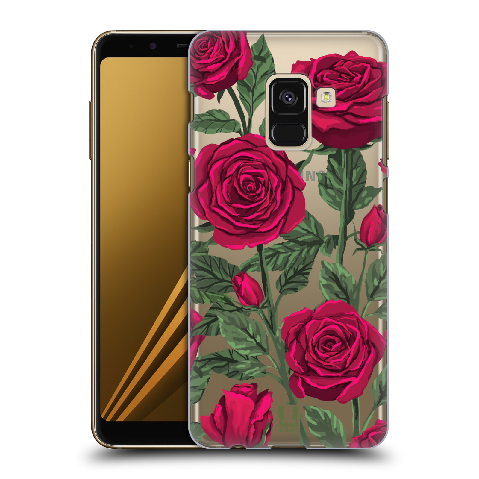 Pouzdro na mobil Samsung Galaxy A8+ 2018, A8 PLUS 2018 - HEAD CASE - květina růže