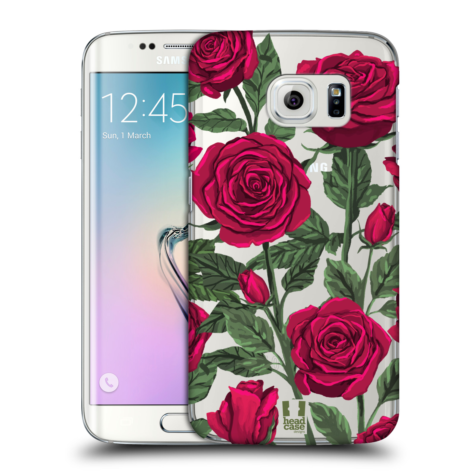 Pouzdro na mobil Samsung Galaxy S6 EDGE - HEAD CASE - květina růže