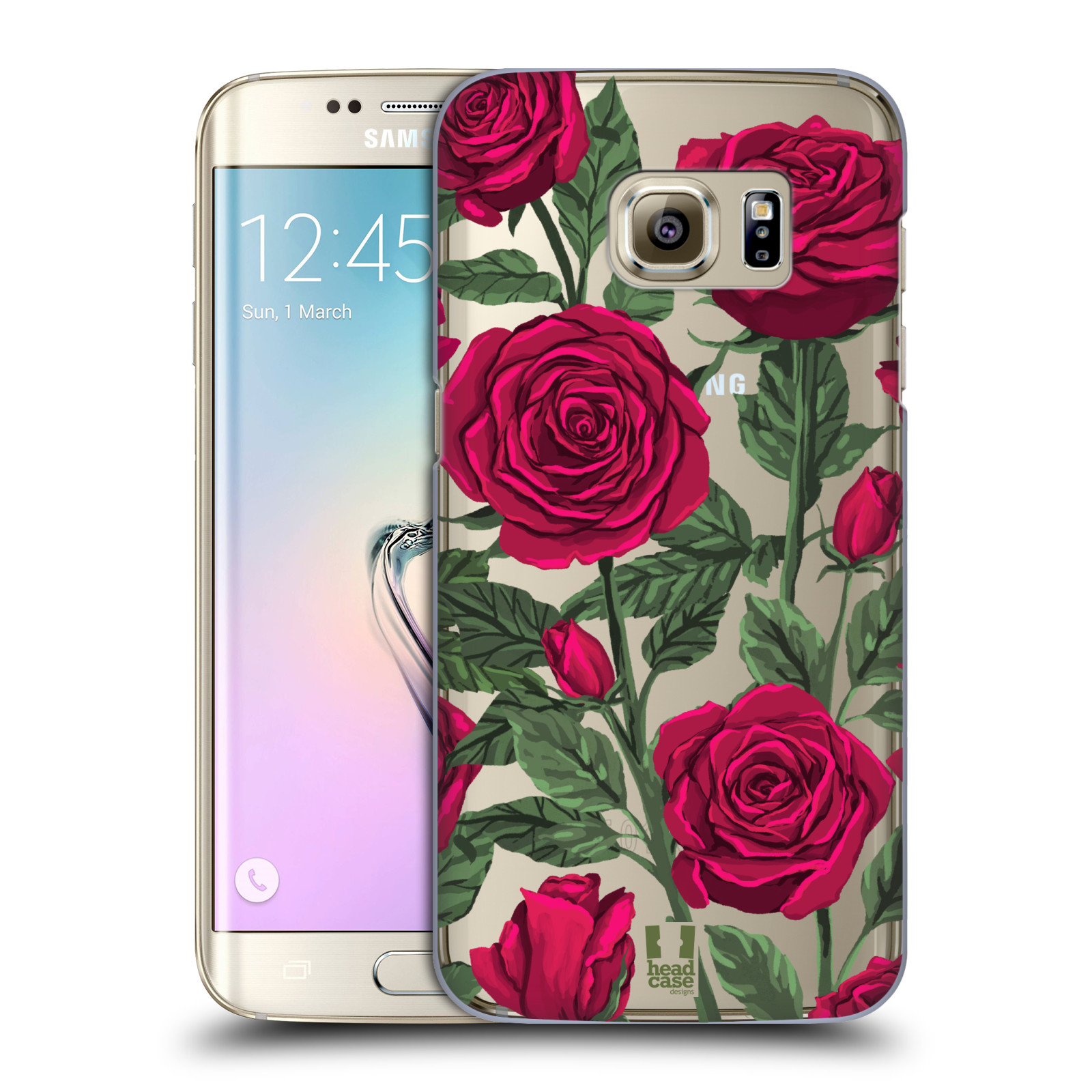 Pouzdro na mobil Samsung Galaxy S7 EDGE - HEAD CASE - květina růže