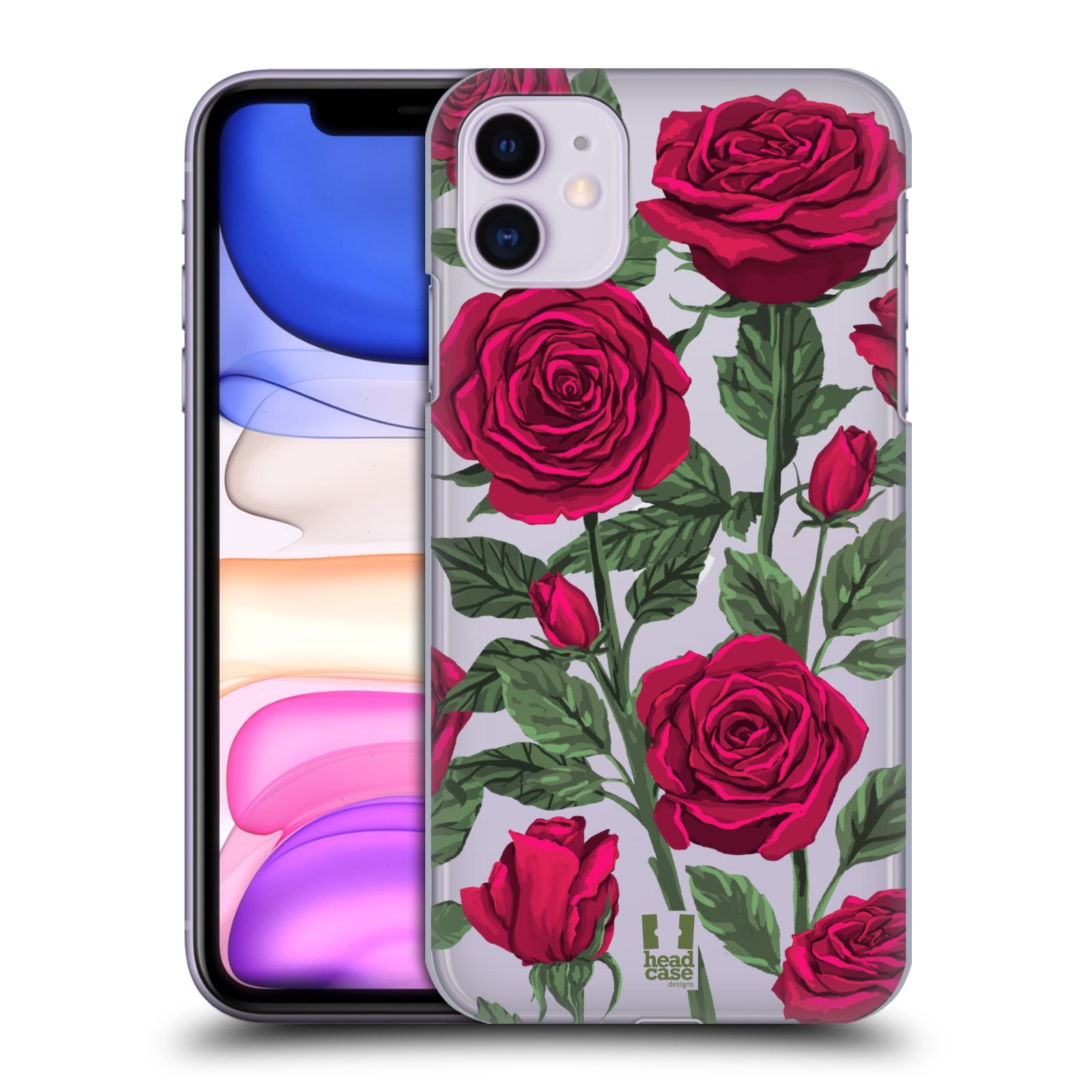 Pouzdro na mobil Apple Iphone 11 - HEAD CASE - květina růže