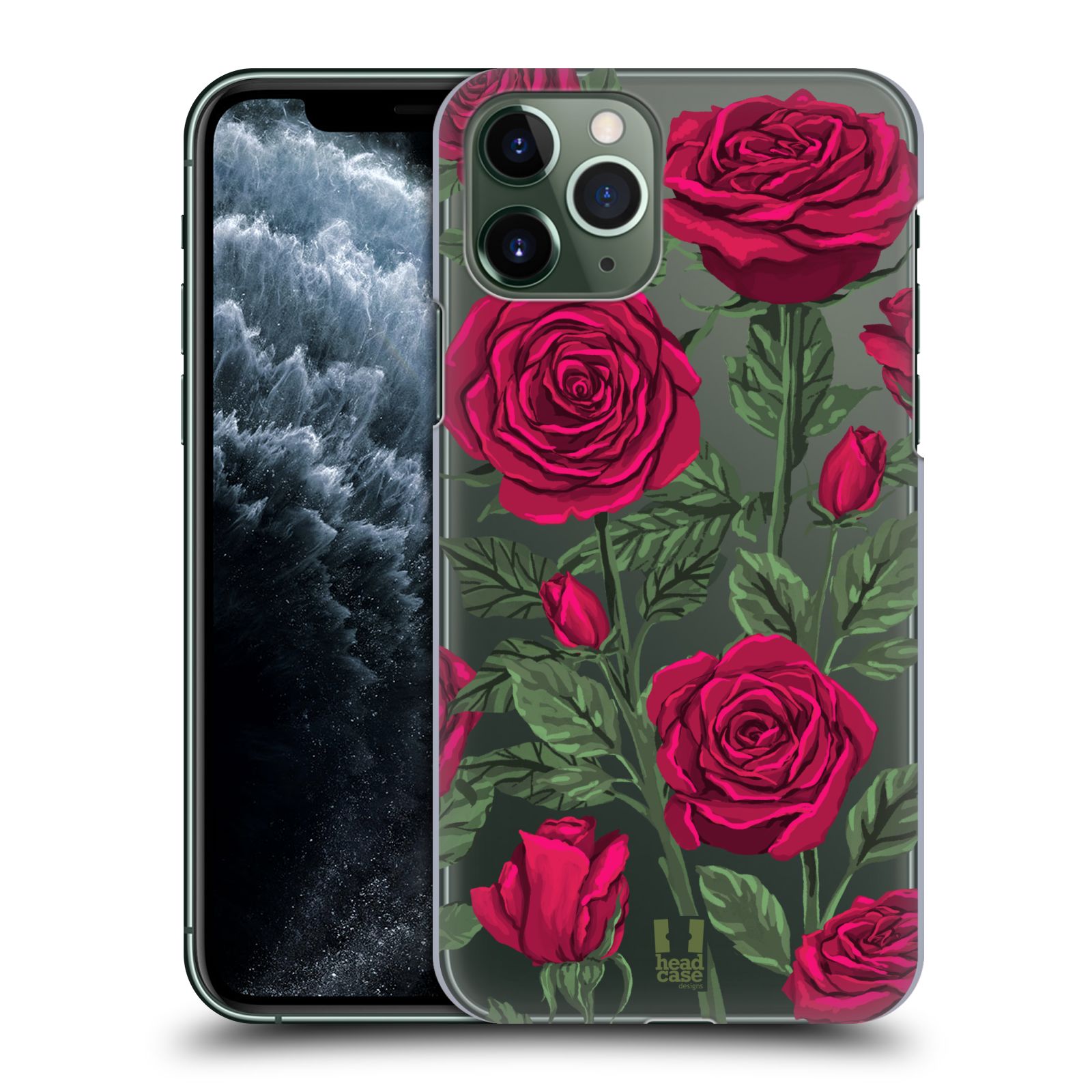 Pouzdro na mobil Apple Iphone 11 PRO - HEAD CASE - květina růže