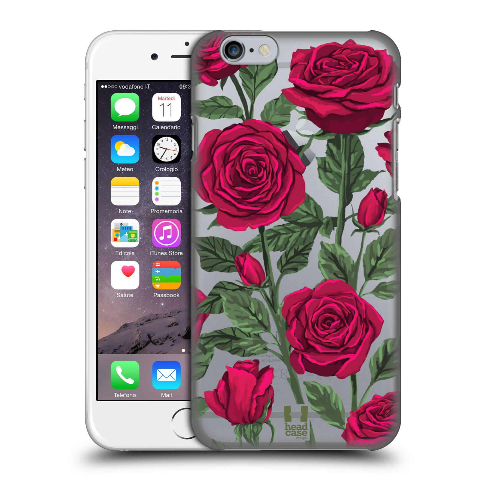 Pouzdro na mobil Apple Iphone 6/6S - HEAD CASE - květina růže