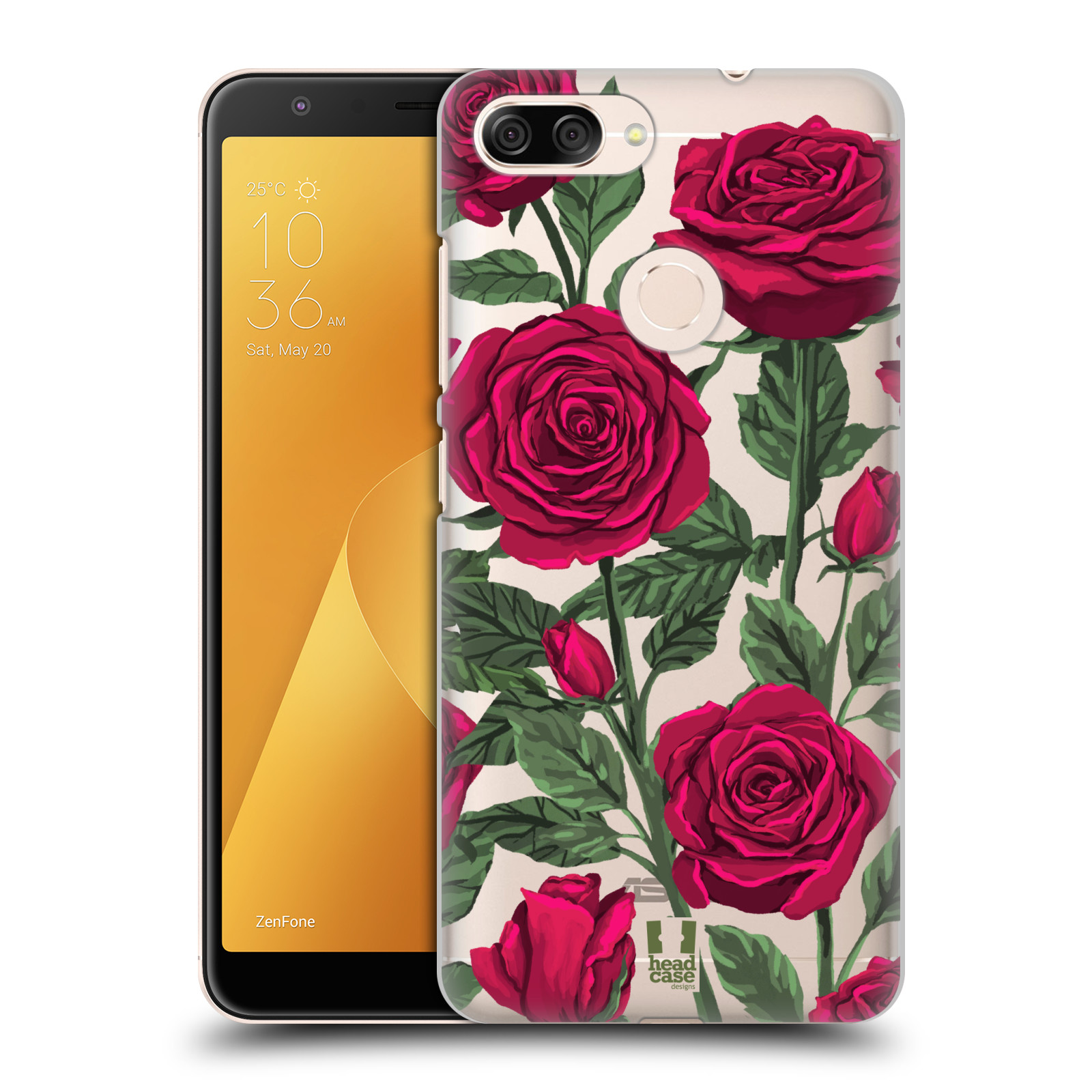 Pouzdro na mobil ASUS ZENFONE Max Plus M1 - HEAD CASE - květina růže