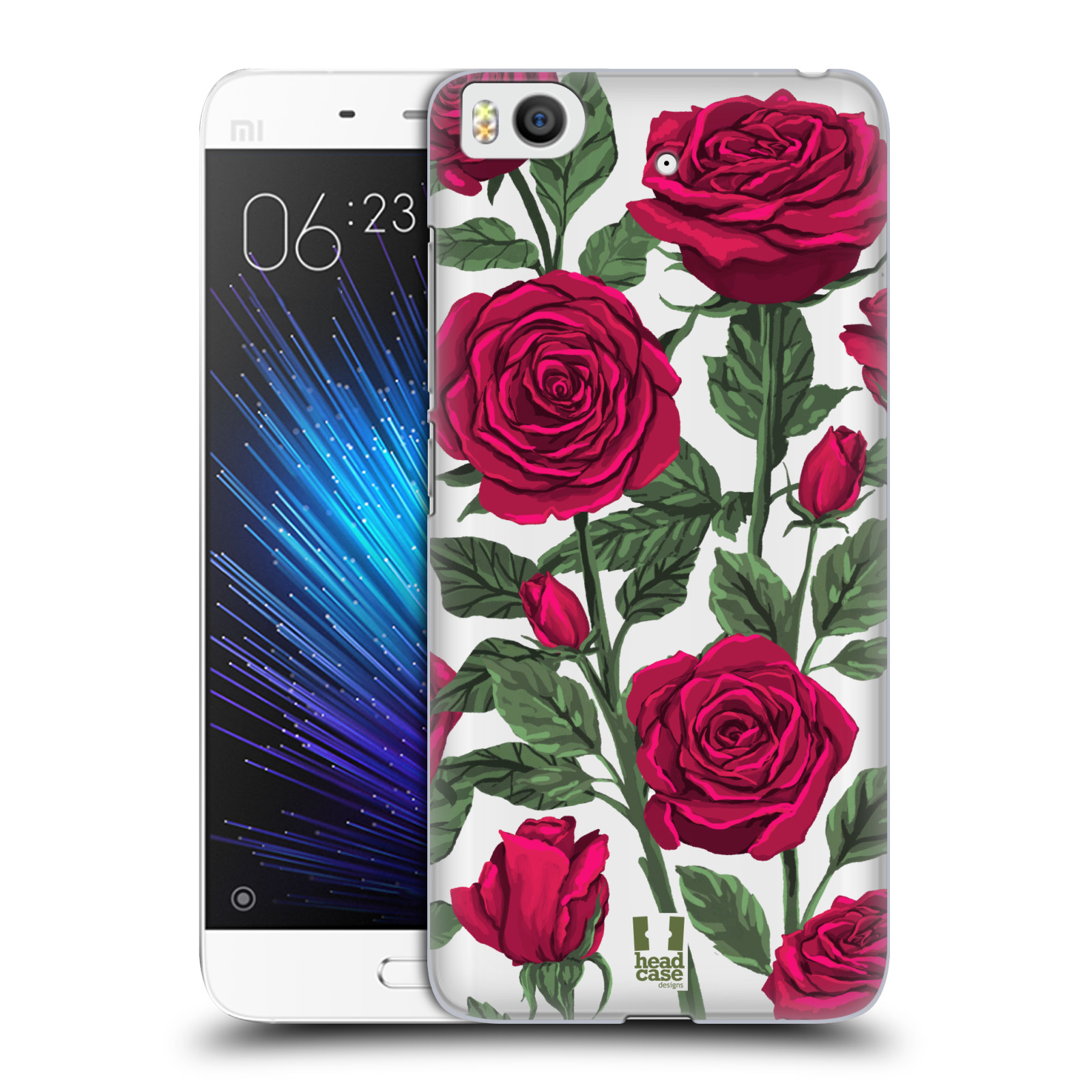 Pouzdro na mobil Xiaomi Mi5s - HEAD CASE - květina růže