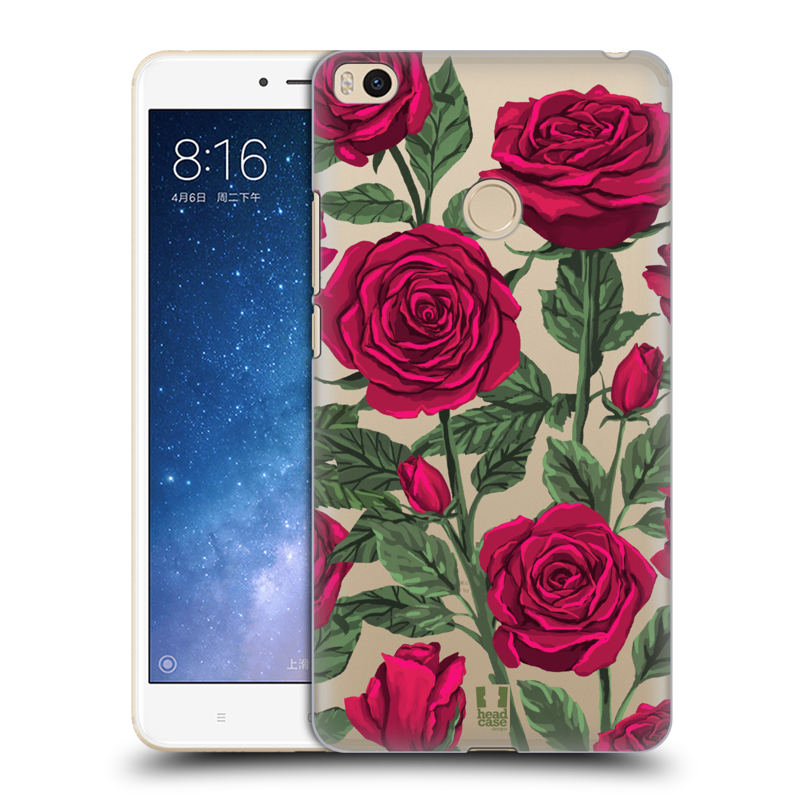 Pouzdro na mobil Xiaomi Mi Max 2 - HEAD CASE - květina růže