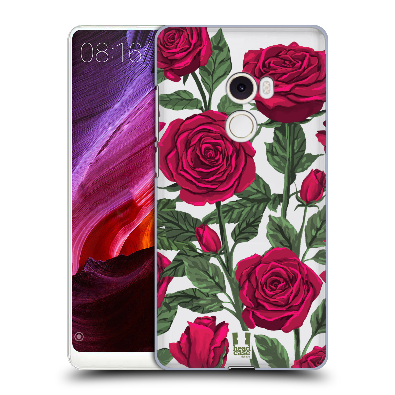 Pouzdro na mobil Xiaomi Mi Mix 2 - HEAD CASE - květina růže