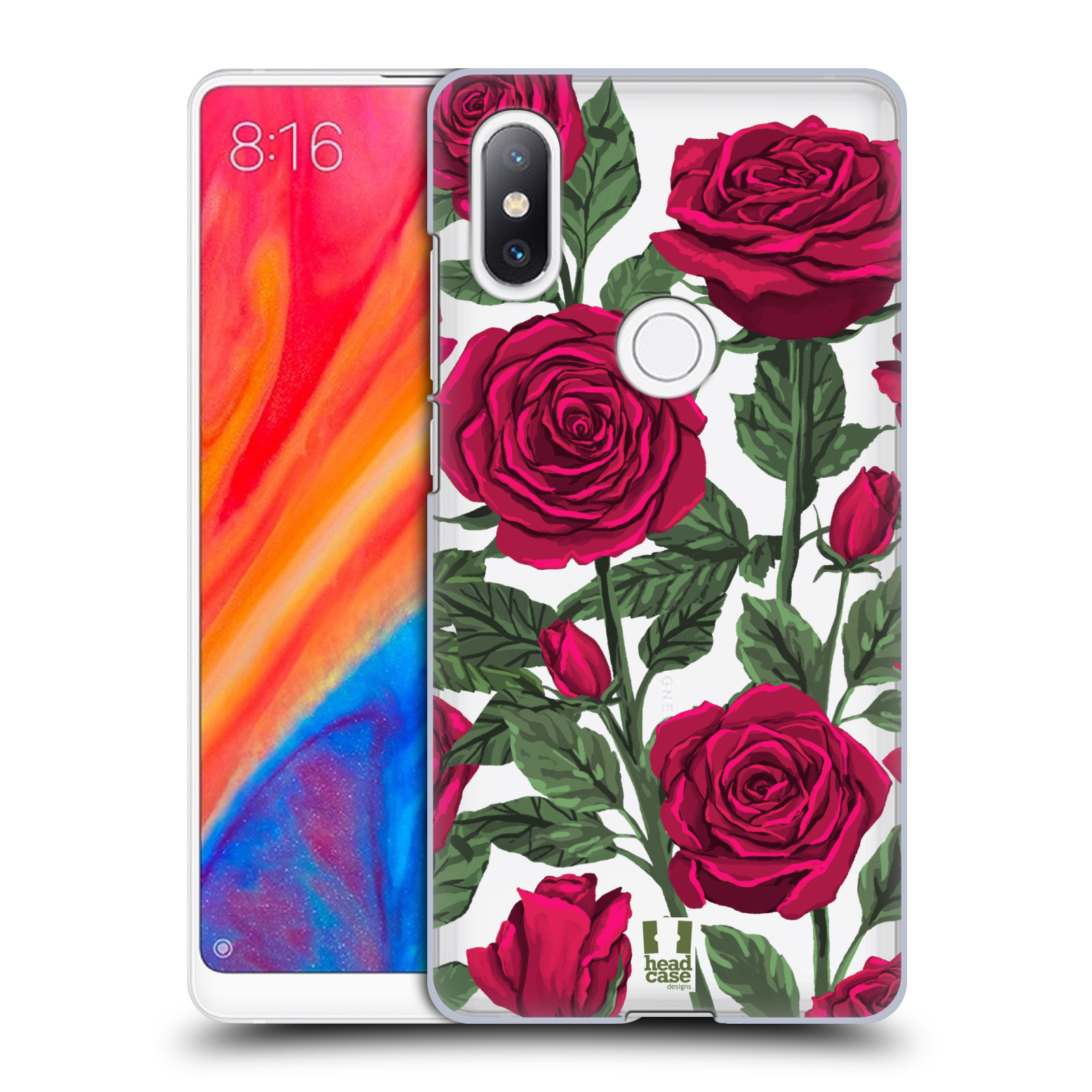 Pouzdro na mobil Xiaomi Mi Mix 2S - HEAD CASE - květina růže