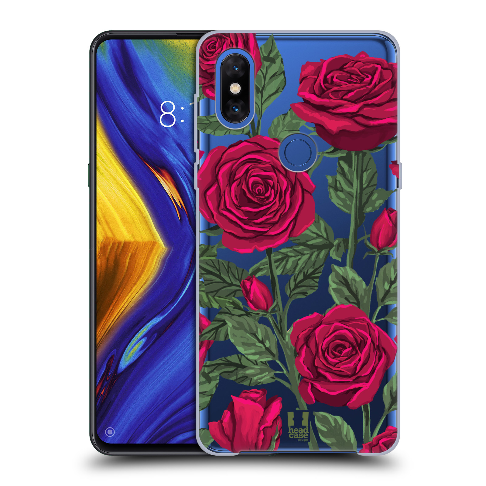 Pouzdro na mobil Xiaomi Mi Mix 3 - HEAD CASE - květina růže