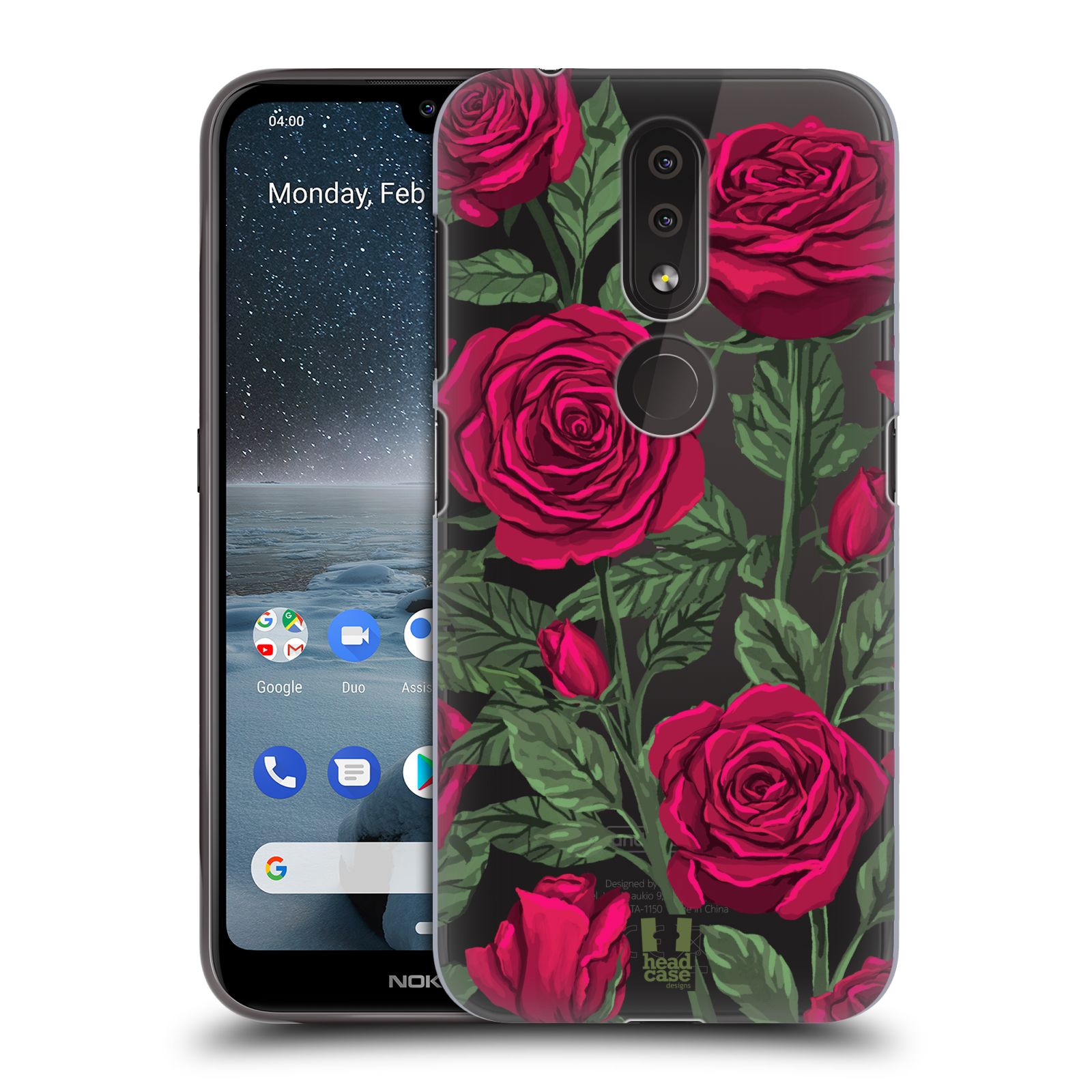 Pouzdro na mobil Nokia 4.2 - HEAD CASE - květina růže