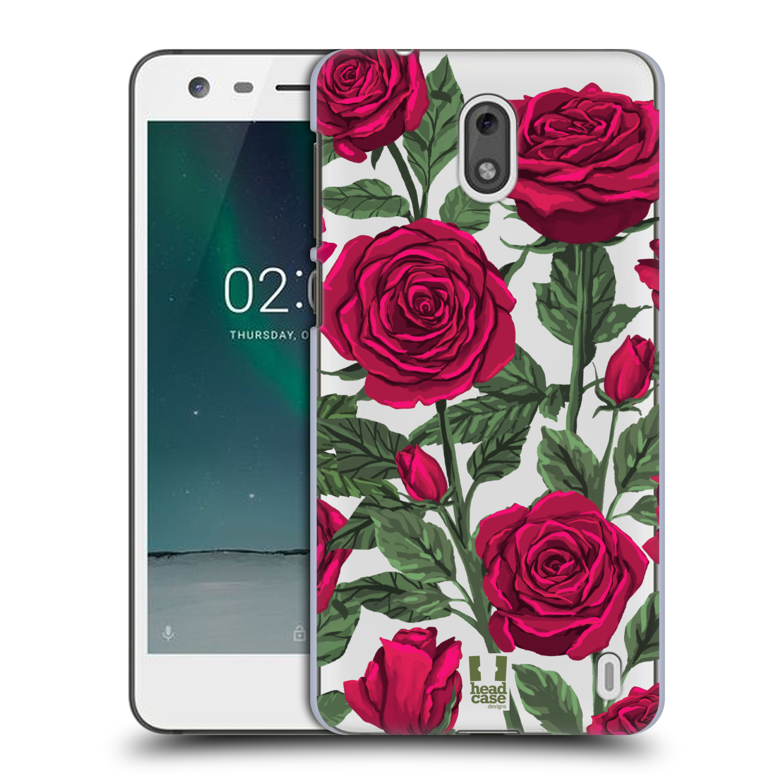 Pouzdro na mobil Nokia 2 - HEAD CASE - květina růže