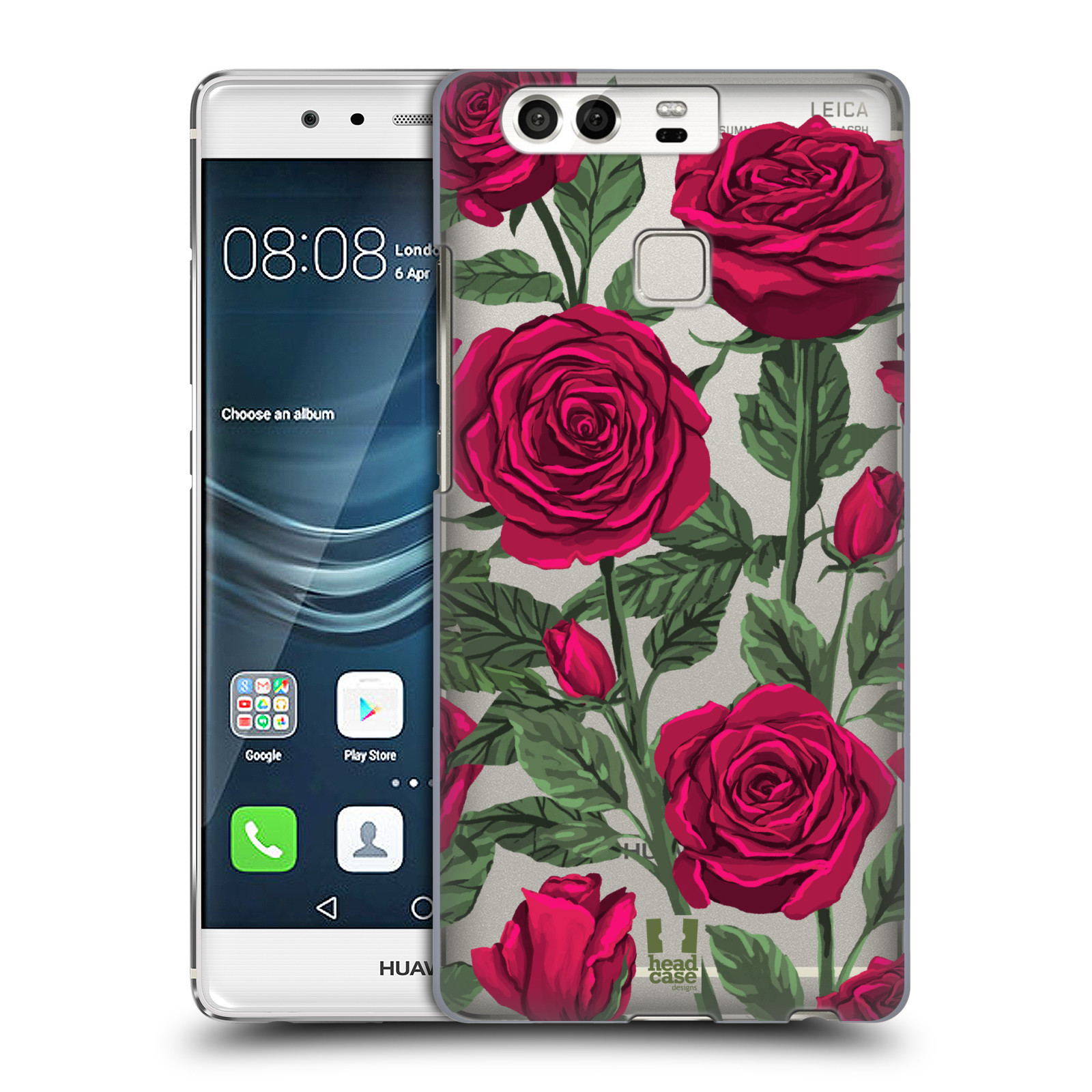 Pouzdro na mobil Huawei P9 / P9 DUAL SIM - HEAD CASE - květina růže