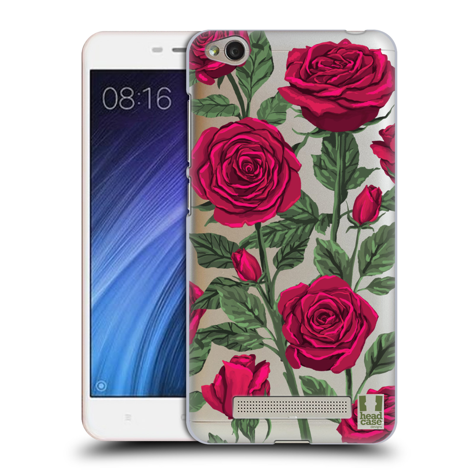 Pouzdro na mobil Xiaomi Redmi 4a - HEAD CASE - květina růže