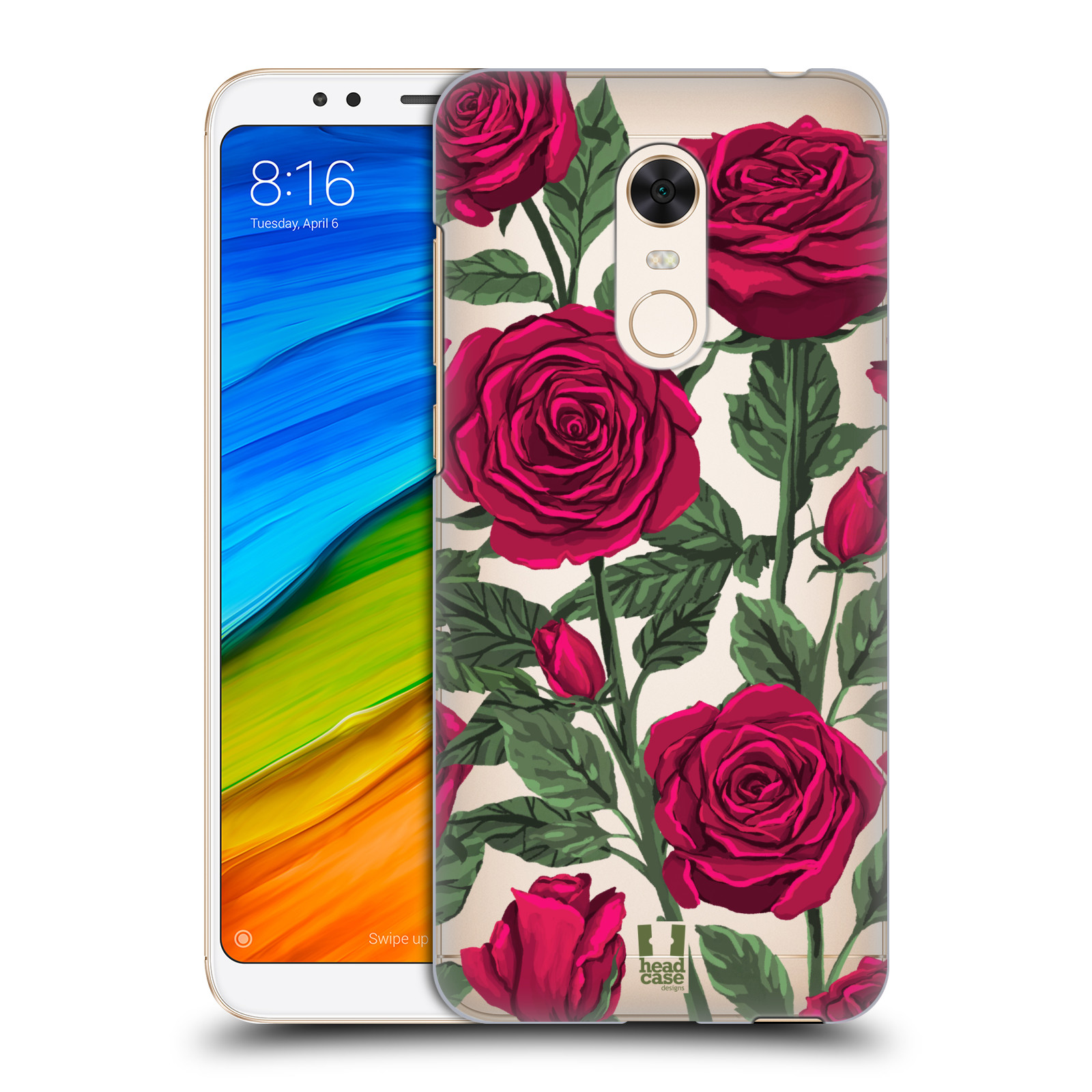 Pouzdro na mobil Xiaomi Redmi 5 PLUS (REDMI 5+) - HEAD CASE - květina růže