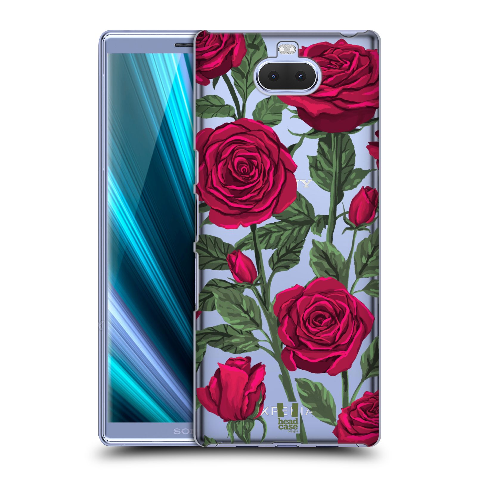 Pouzdro na mobil Sony Xperia 10 - HEAD CASE - květina růže