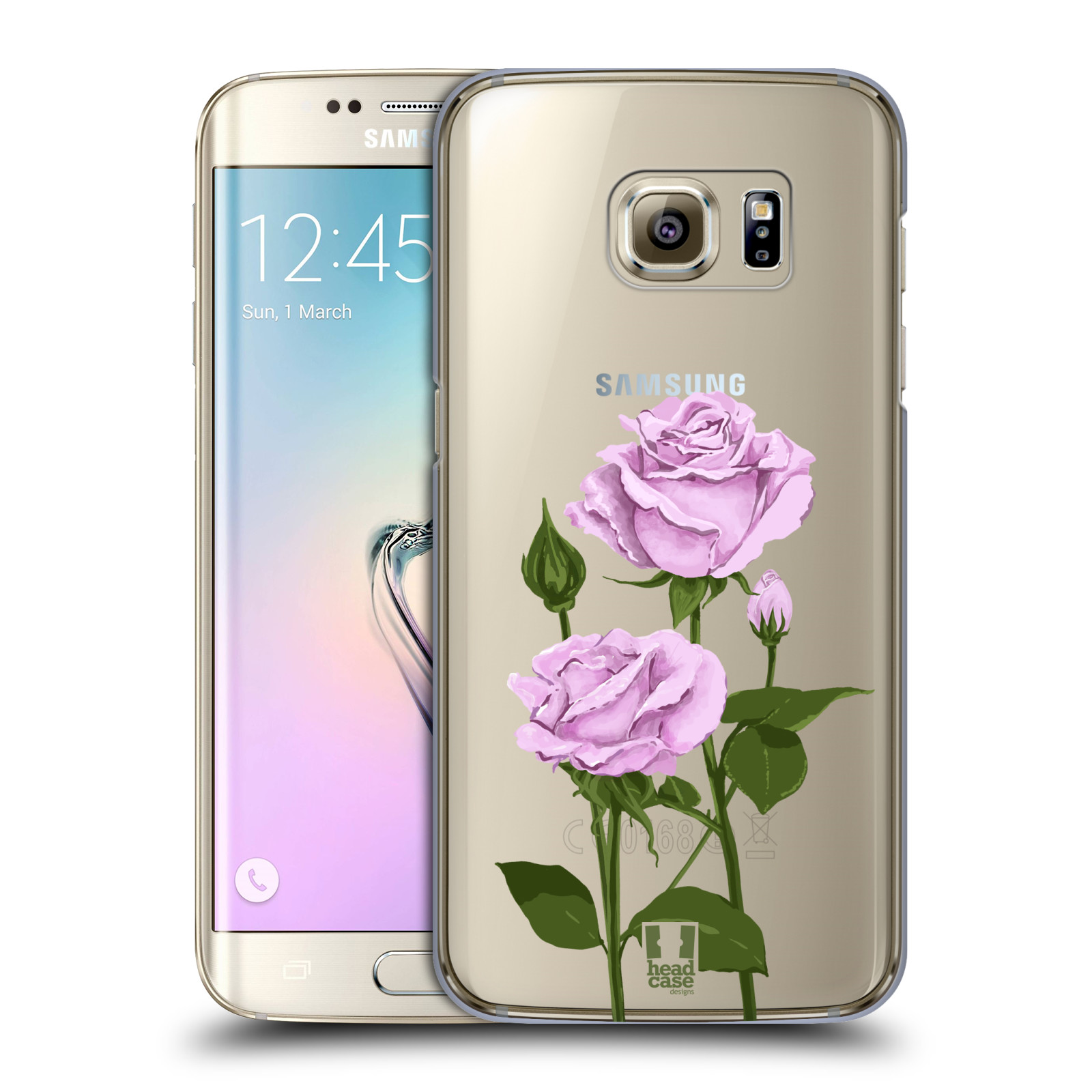 Pouzdro na mobil Samsung Galaxy S7 EDGE - HEAD CASE - květina růže růžová