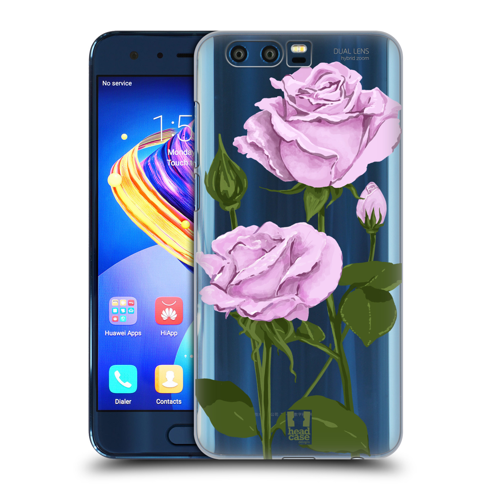 Pouzdro na mobil HONOR 9 - HEAD CASE - květina růže růžová