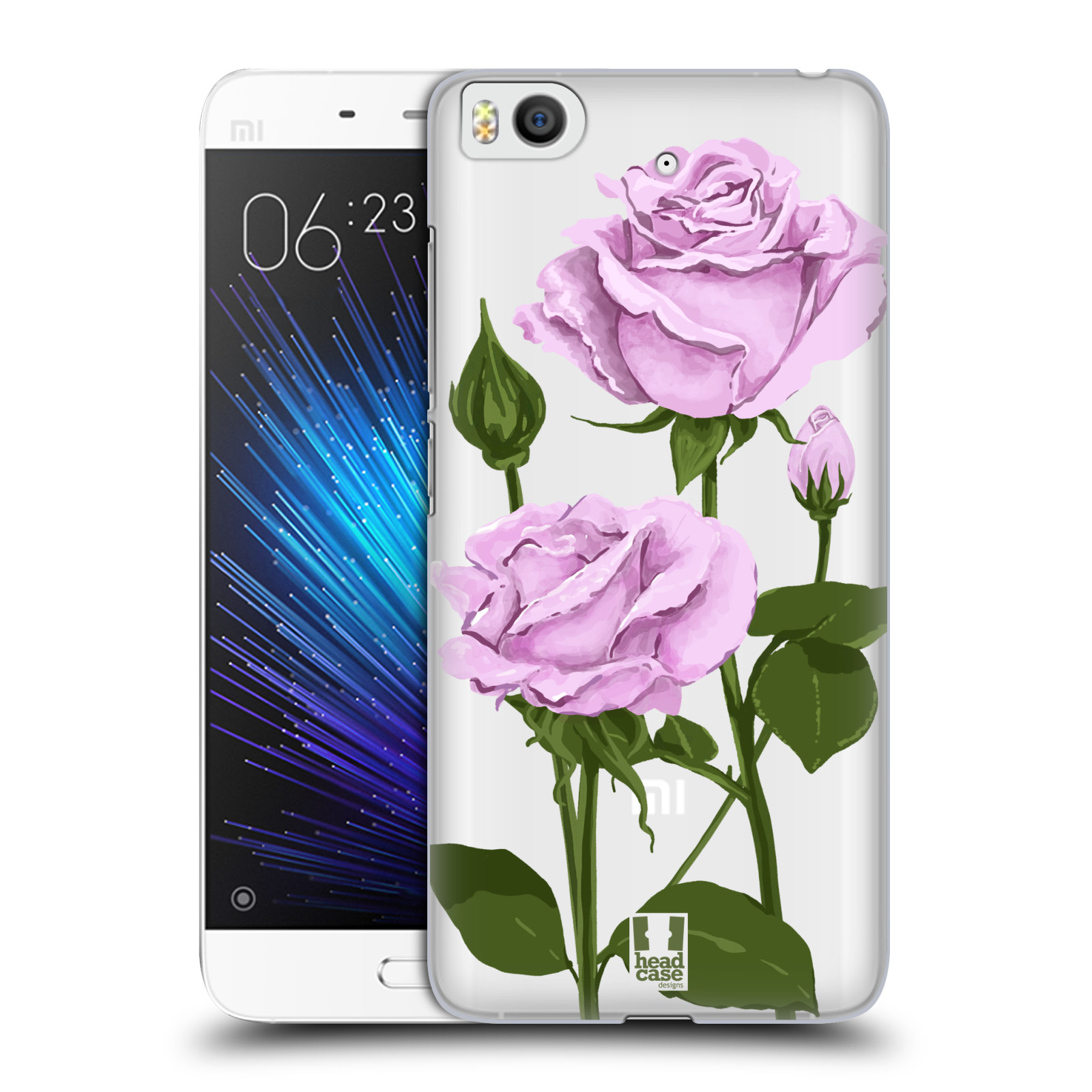 Pouzdro na mobil Xiaomi Mi5s - HEAD CASE - květina růže růžová
