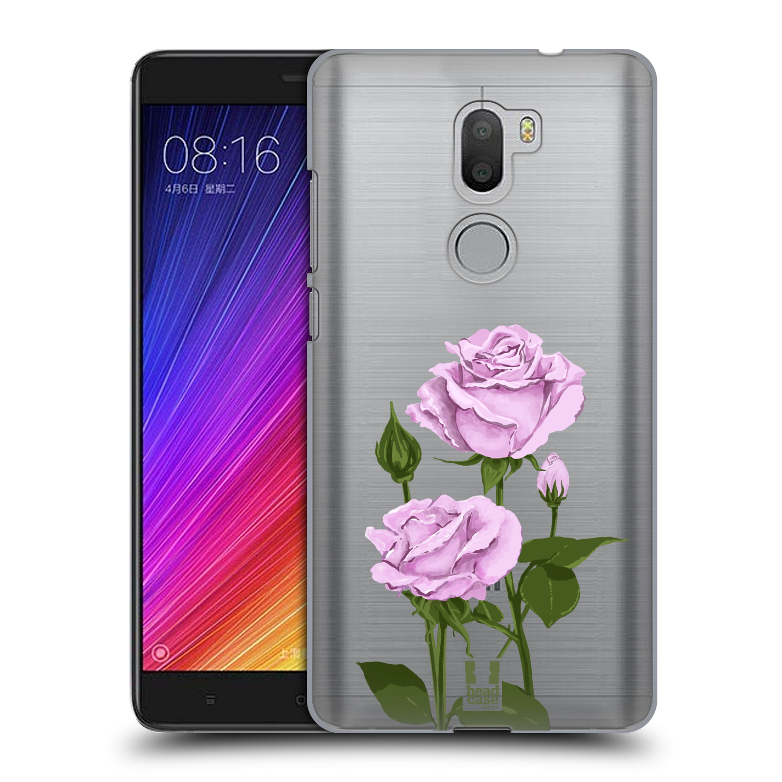 Pouzdro na mobil Xiaomi Mi5s PLUS - HEAD CASE - květina růže růžová