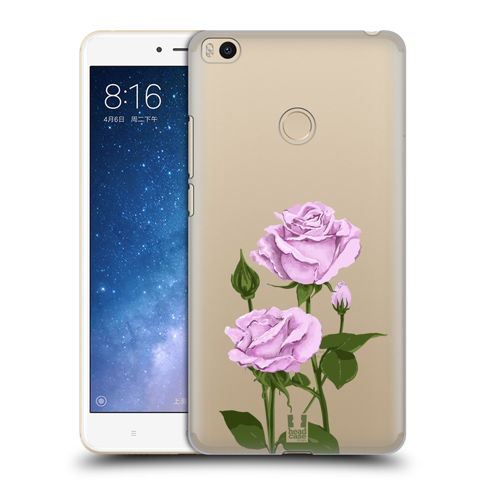 Pouzdro na mobil Xiaomi Mi Max 2 - HEAD CASE - květina růže růžová
