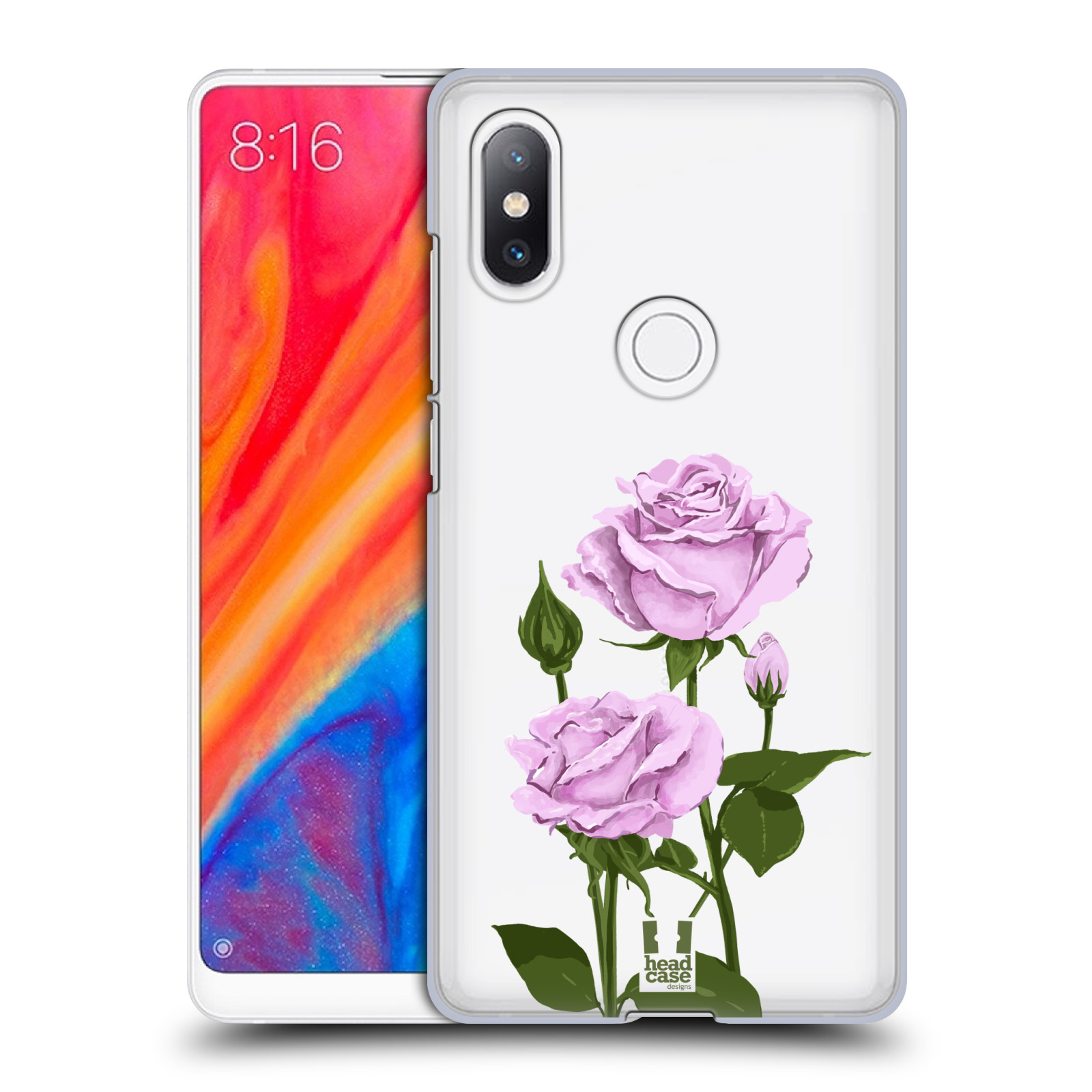 Pouzdro na mobil Xiaomi Mi Mix 2S - HEAD CASE - květina růže růžová