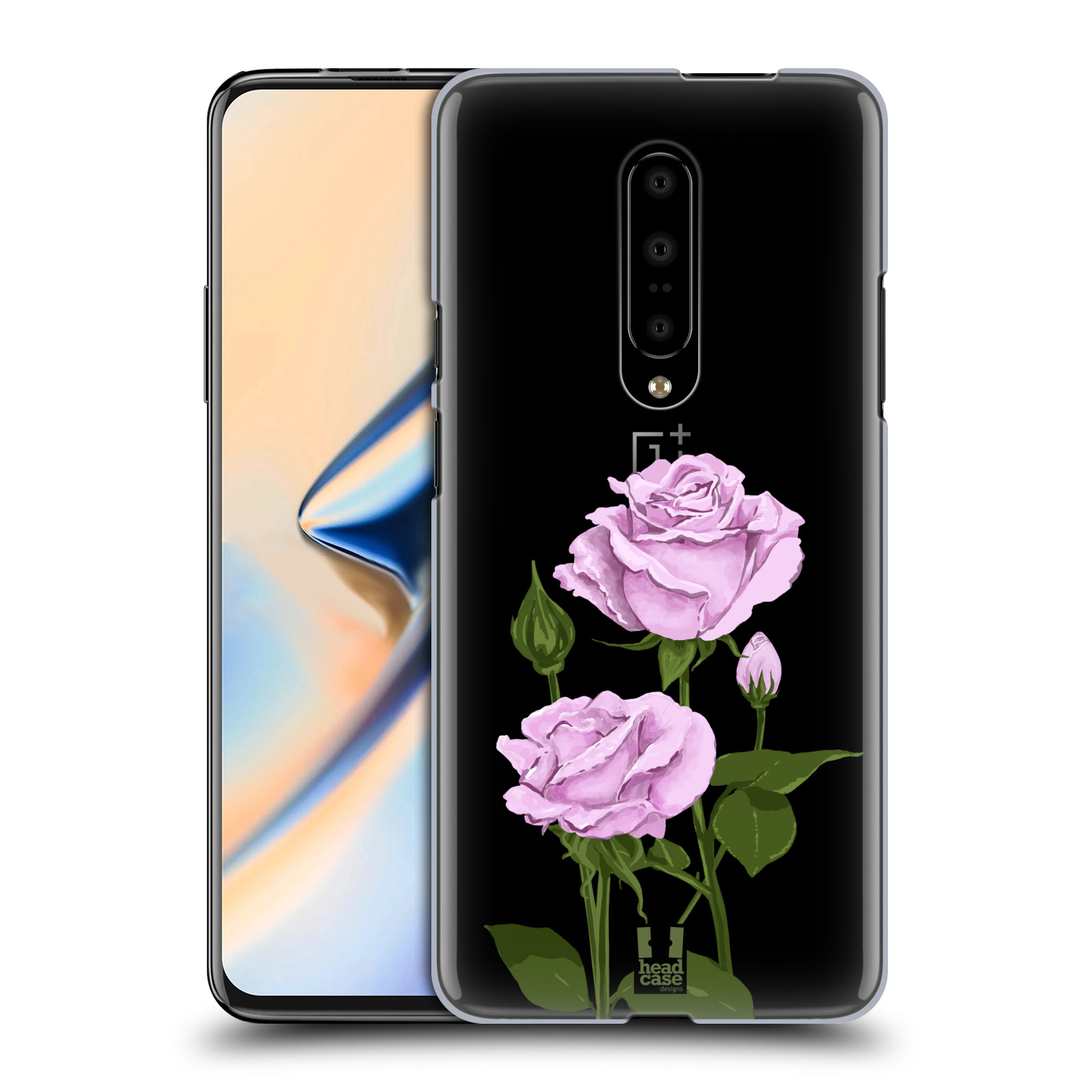 Pouzdro na mobil OnePlus 7 - HEAD CASE - květina růže růžová