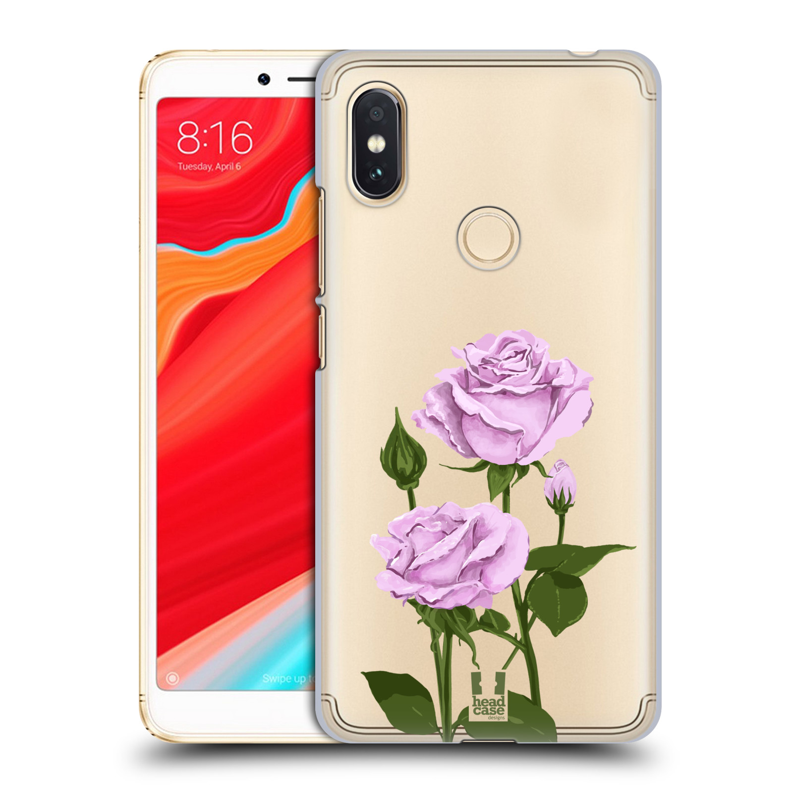 Pouzdro na mobil Xiaomi Redmi S2 - HEAD CASE - květina růže růžová