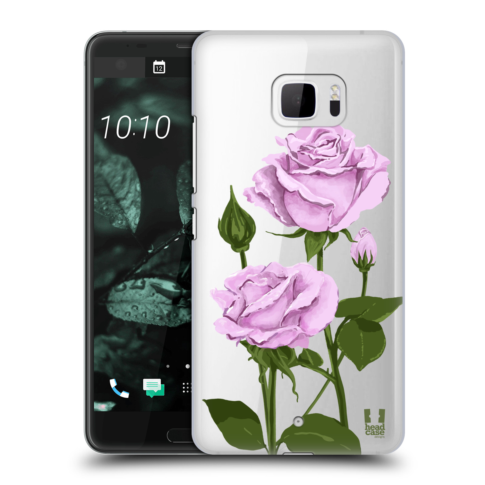 Pouzdro na mobil HTC U Ultra - HEAD CASE - květina růže růžová