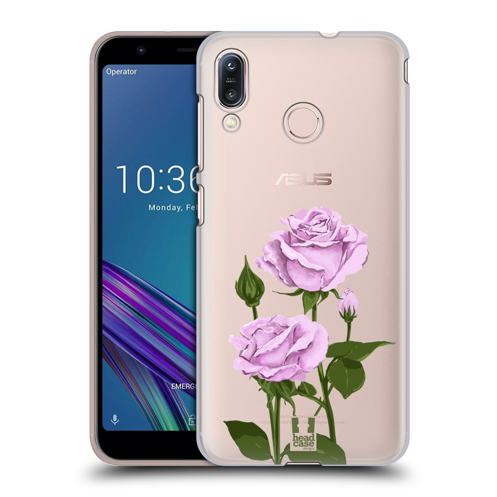 Pouzdro na mobil Asus Zenfone Max M1 (ZB555KL) - HEAD CASE - květina růže růžová