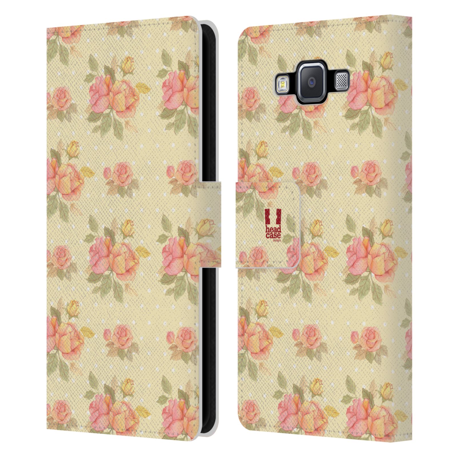 HEAD CASE Flipové pouzdro pro mobil Samsung Galaxy A5 romantické květy LÉTO