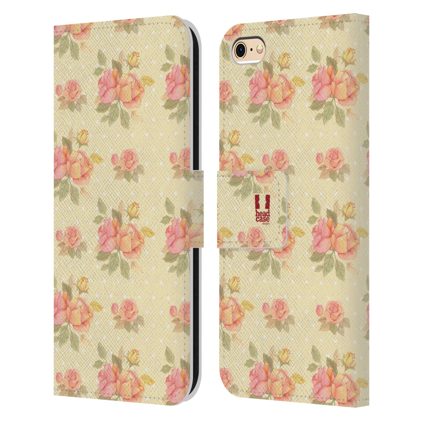 HEAD CASE Flipové pouzdro pro mobil Apple Iphone 6/6s romantické květy LÉTO