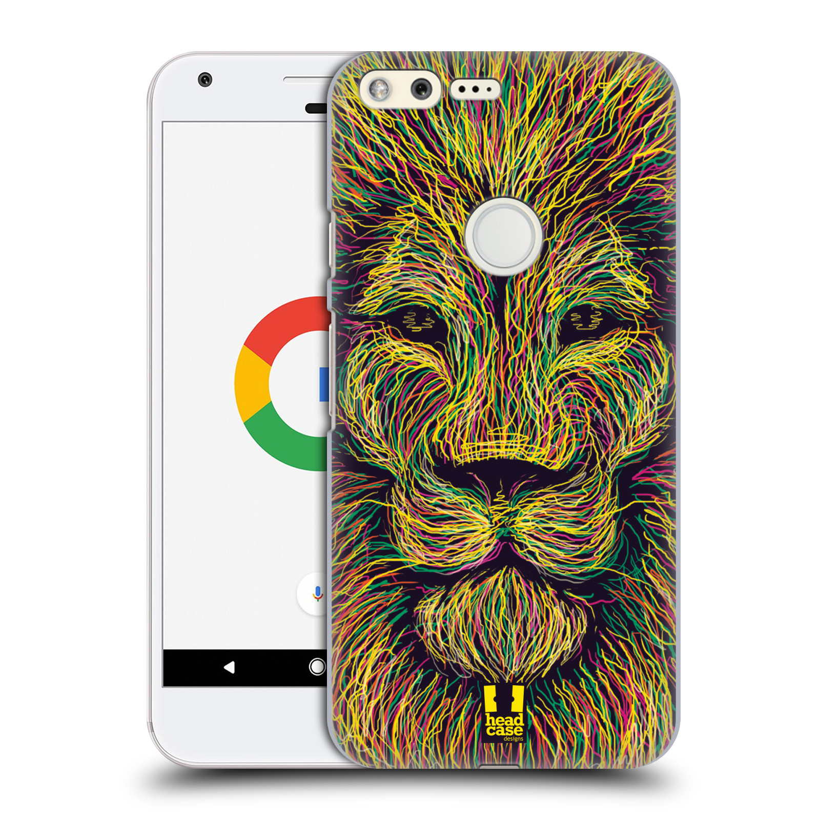 HEAD CASE plastový obal na mobil GOOGLE Pixel vzor zvíře čmáranice lev