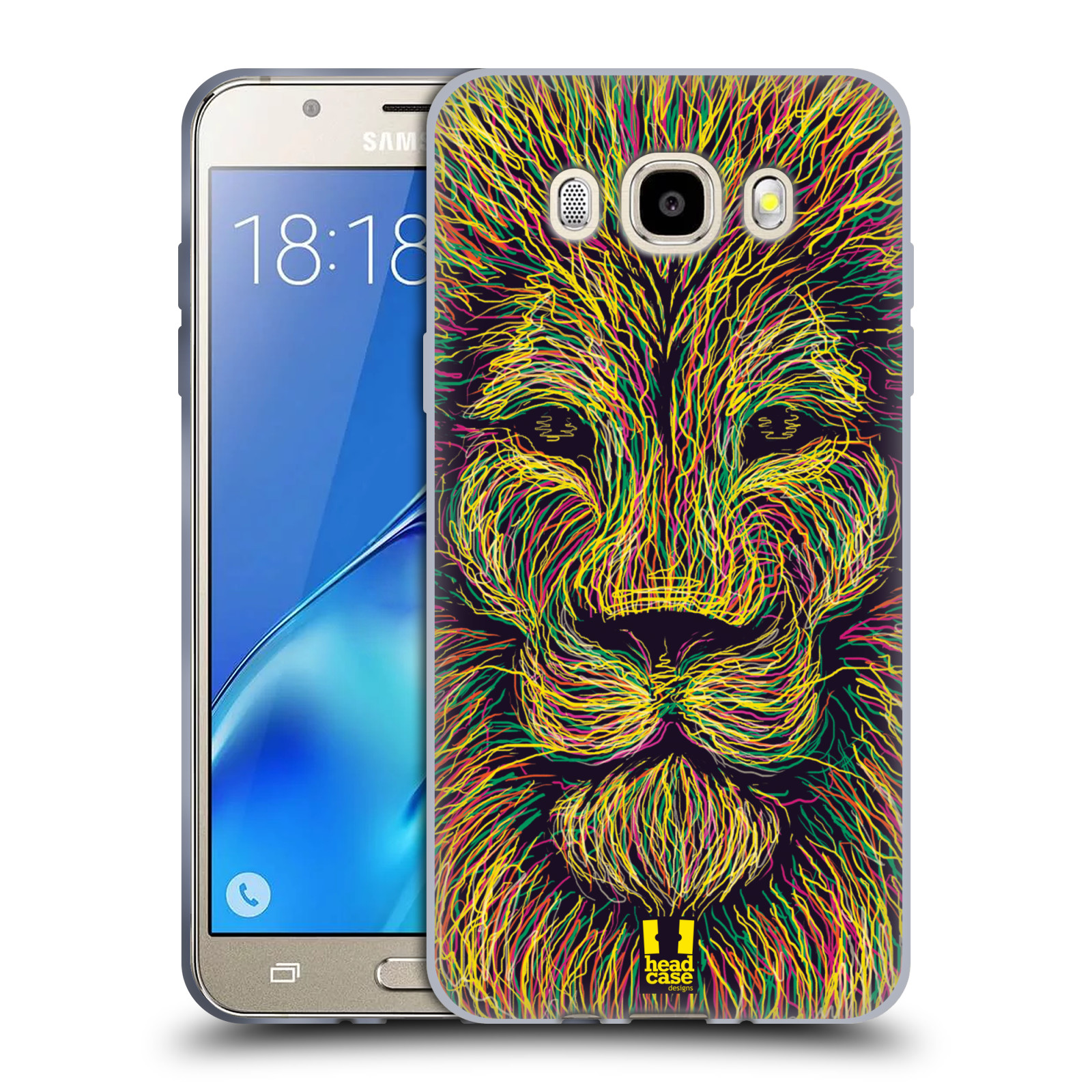 HEAD CASE silikonový obal, kryt na mobil Samsung Galaxy J5 2016, J510, J510F, (J510F DUAL SIM) vzor zvíře čmáranice lev