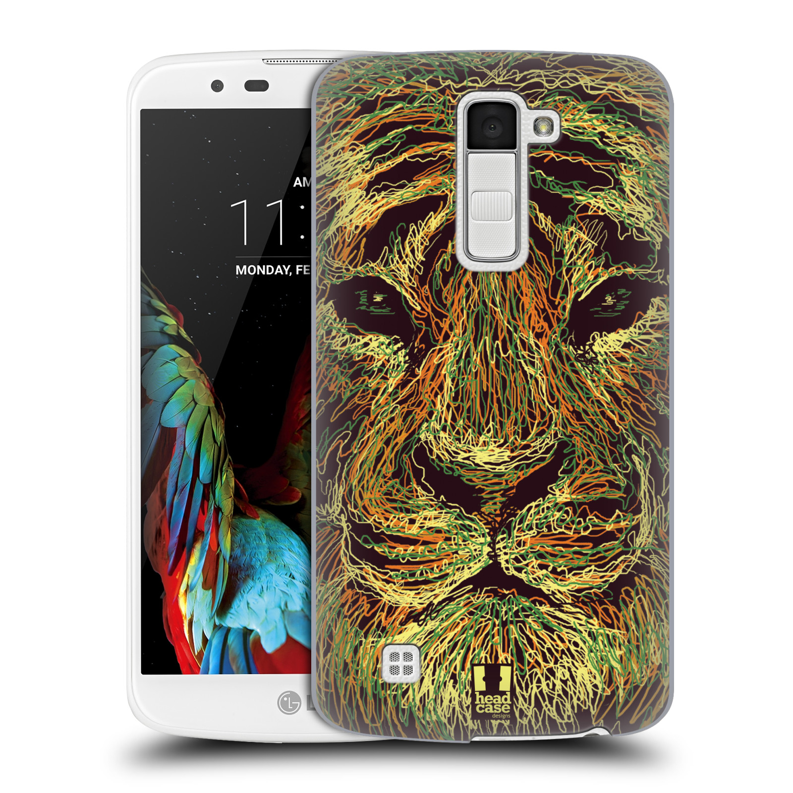 HEAD CASE plastový obal na mobil LG K10 vzor zvíře čmáranice tygr
