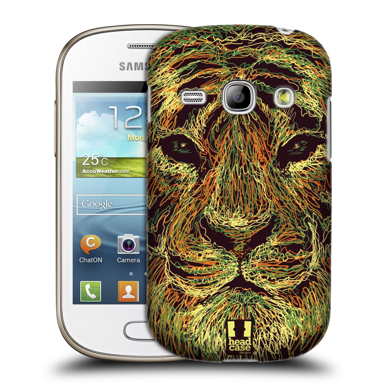 HEAD CASE plastový obal na mobil SAMSUNG GALAXY FAME (S6810) vzor zvíře čmáranice tygr
