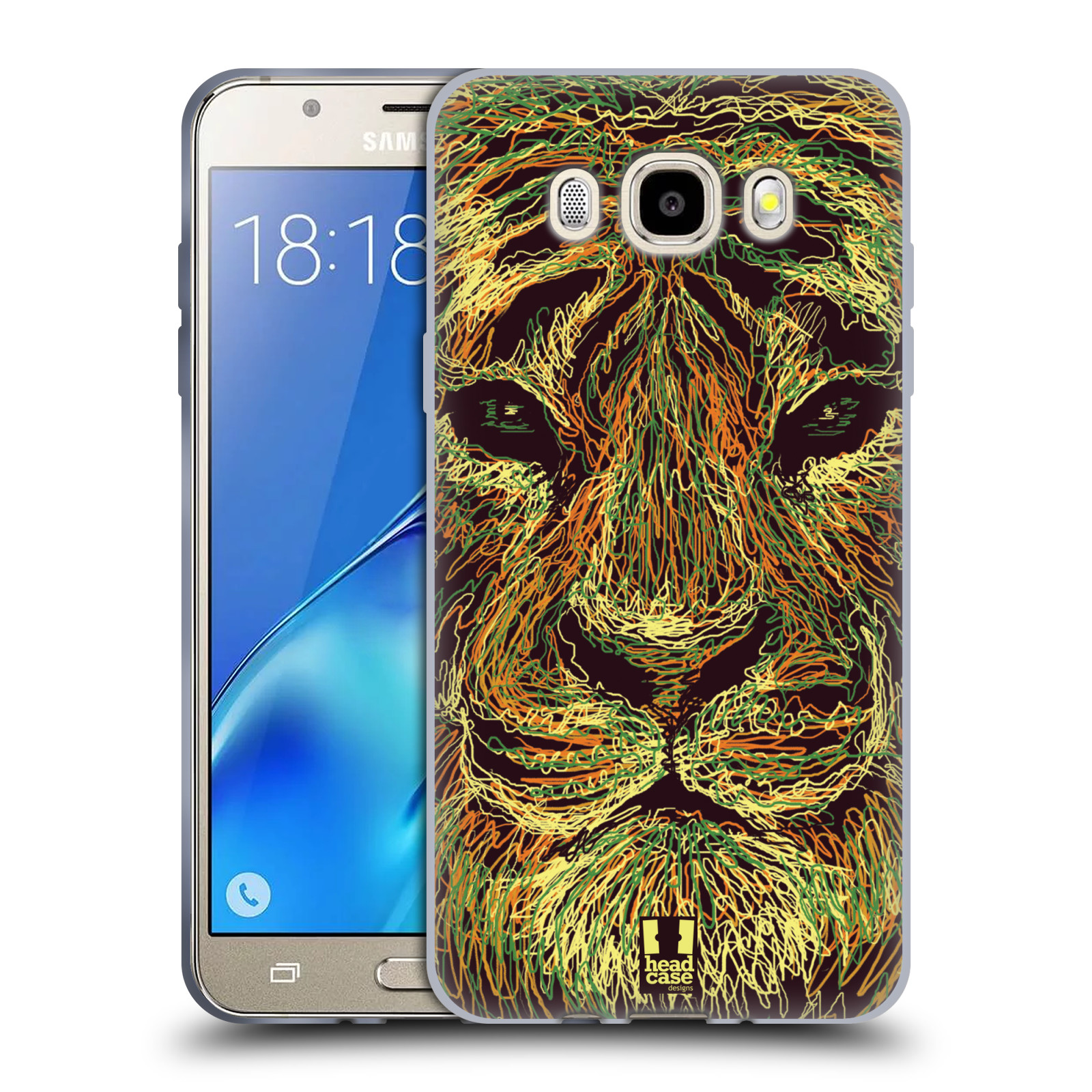HEAD CASE silikonový obal, kryt na mobil Samsung Galaxy J5 2016, J510, J510F, (J510F DUAL SIM) vzor zvíře čmáranice tygr