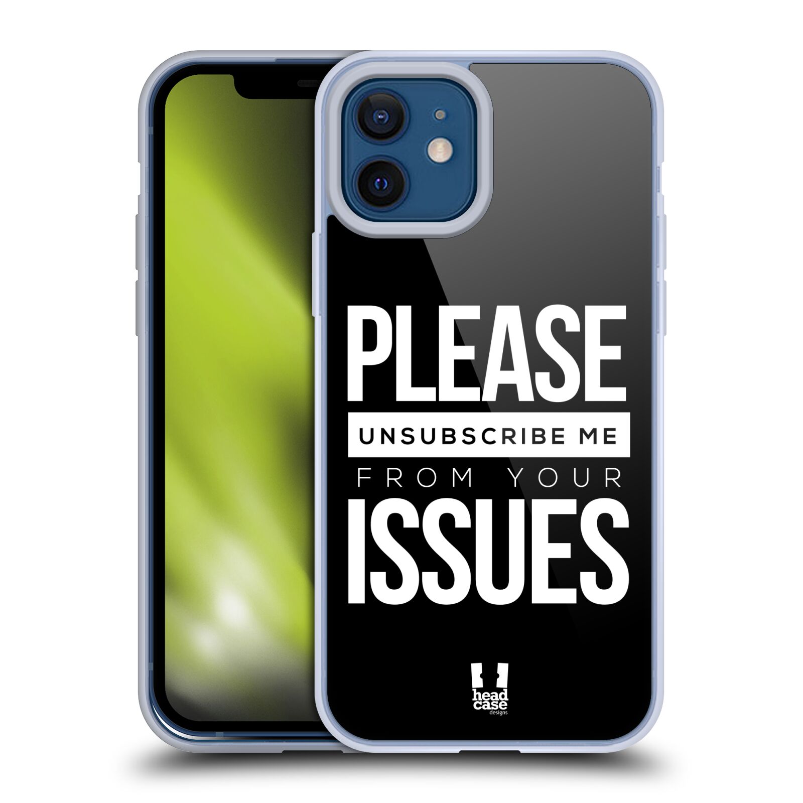 Silikonový obal na mobil Apple iPhone 12 / iPhone 12 Pro - HEAD CASE - Please Unsubscribe Me