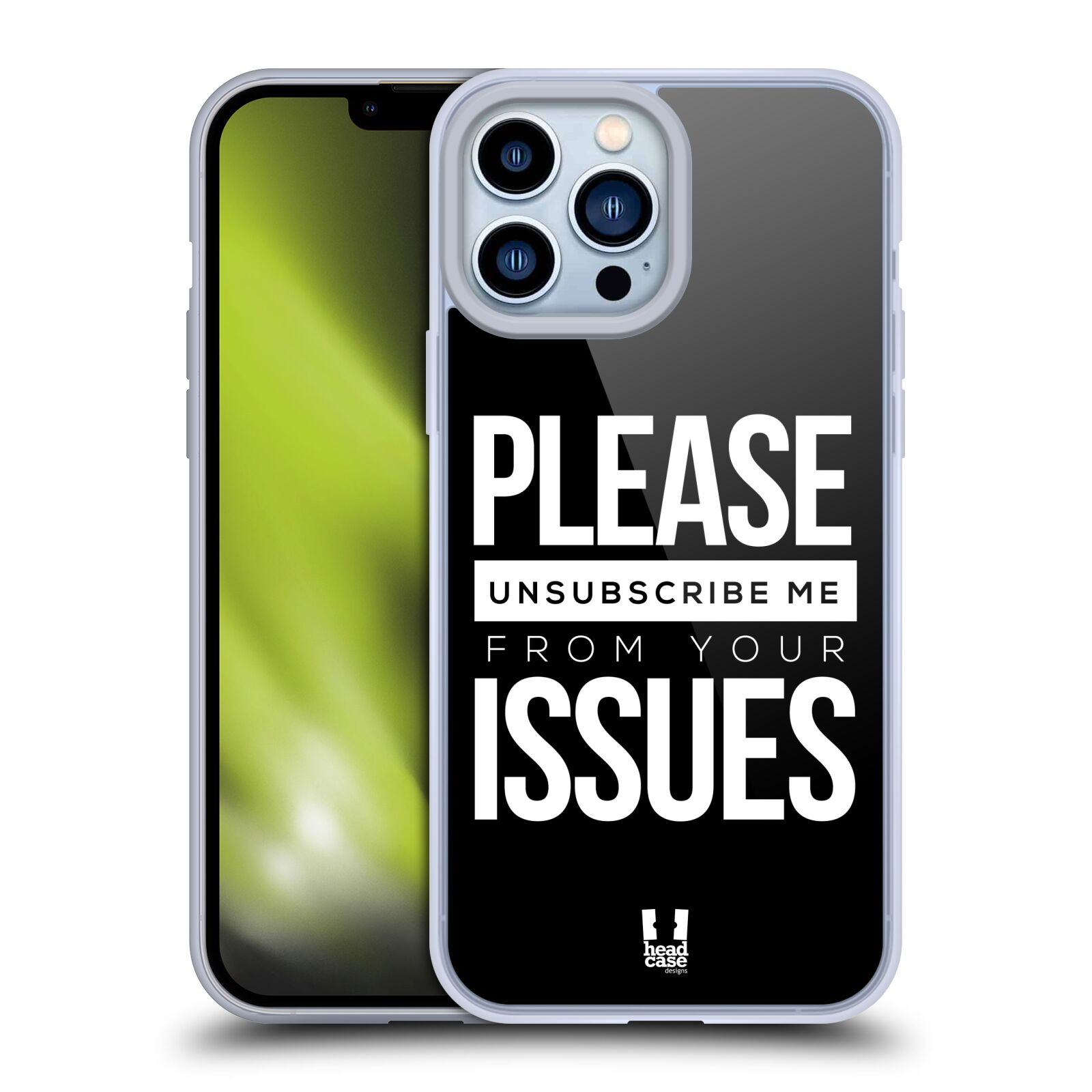 Silikonový obal na mobil Apple iPhone 13 PRO MAX - HEAD CASE - Please Unsubscribe Me