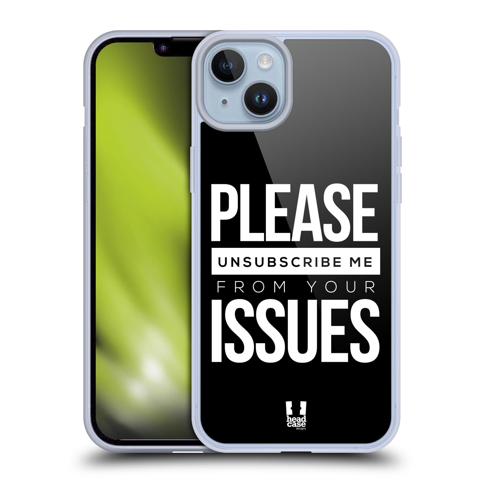Silikonový obal na mobil Apple iPhone 14 PLUS - HEAD CASE - Please Unsubscribe Me