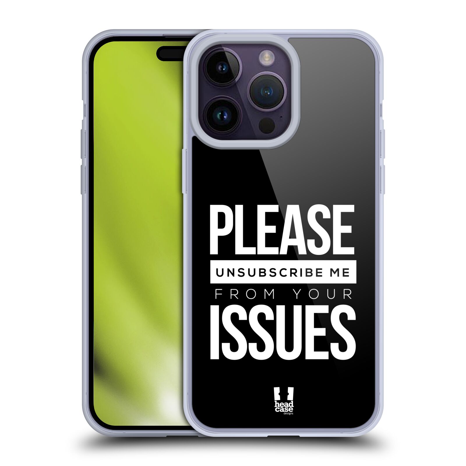 Silikonový obal na mobil Apple iPhone 14 PRO MAX - HEAD CASE - Please Unsubscribe Me