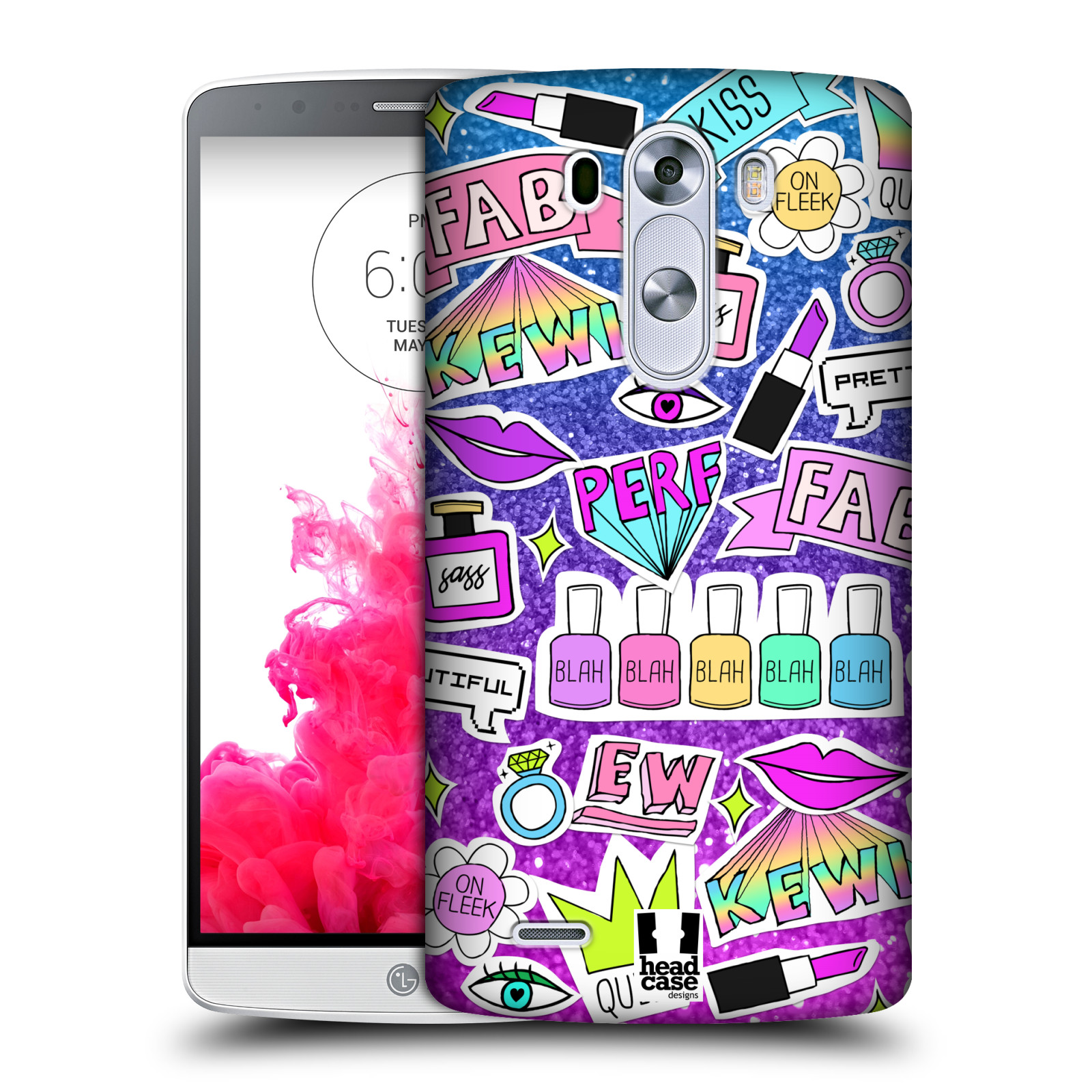 HEAD CASE DESIGNS SASSY STICKERS HARD BACK CASE FOR LG PHONES 1 eBay
