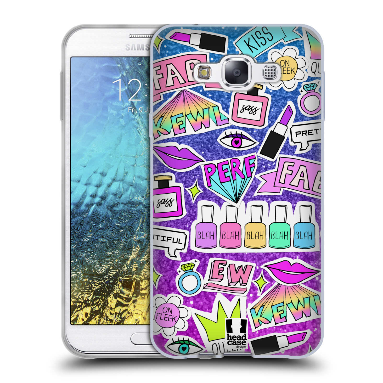 HEAD CASE DESIGNS SASSY STICKERS SOFT GEL CASE FOR SAMSUNG PHONES 3 eBay