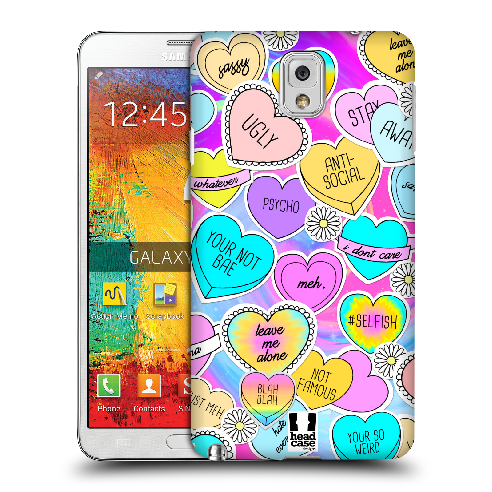 HEAD CASE DESIGNS SASSY STICKERS HARD BACK CASE FOR SAMSUNG PHONES 2 eBay