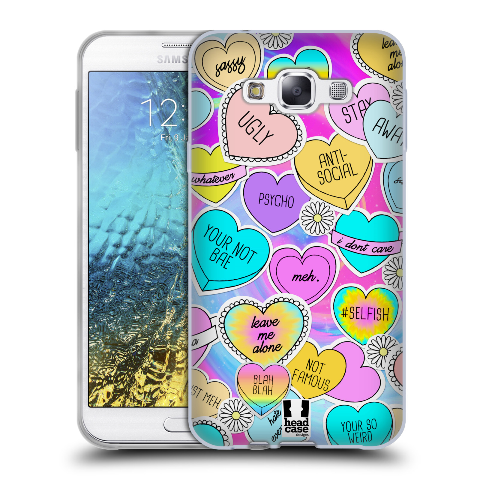 HEAD CASE DESIGNS SASSY STICKERS SOFT GEL CASE FOR SAMSUNG PHONES 3 eBay
