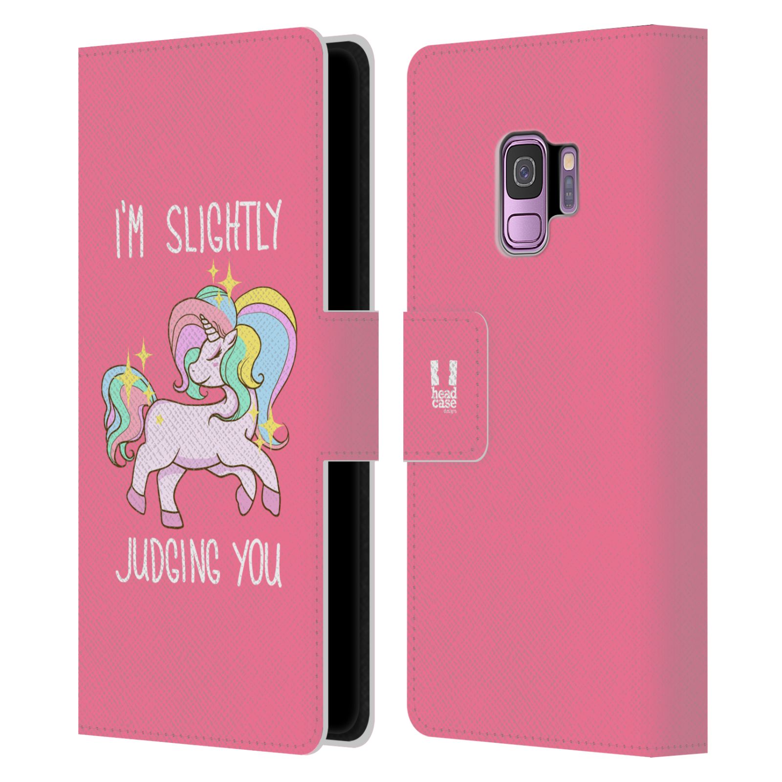 Pouzdro na mobil Samsung Galaxy S9 - Head Case - Růžový jednorožec