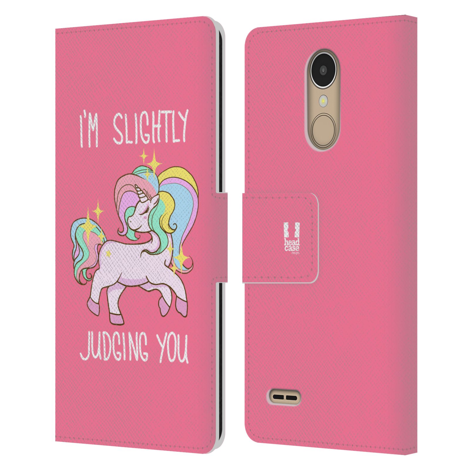 Pouzdro na mobil LG K10 (2017) - Head Case - Růžový jednorožec