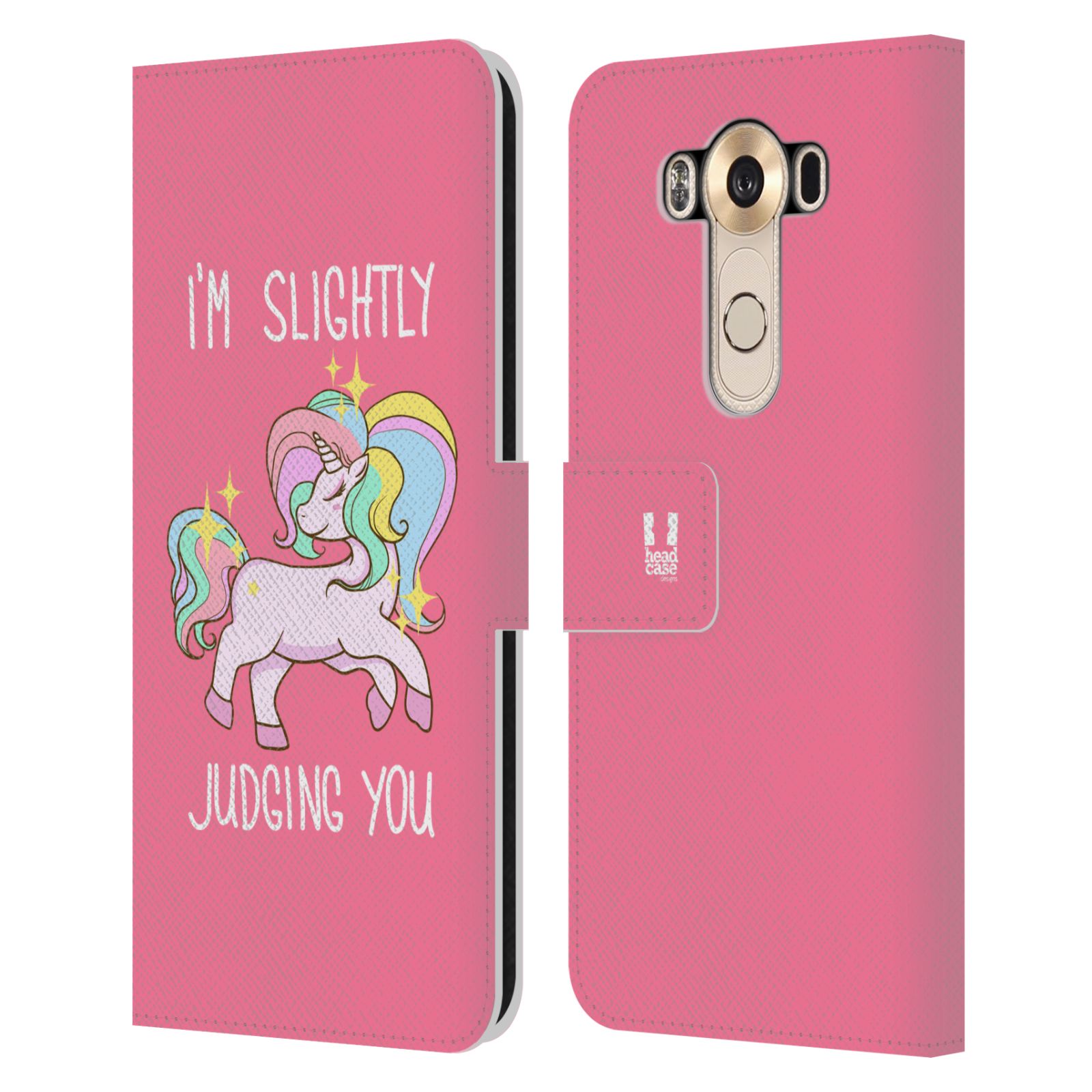Pouzdro na mobil LG V10 - Head Case - Růžový jednorožec