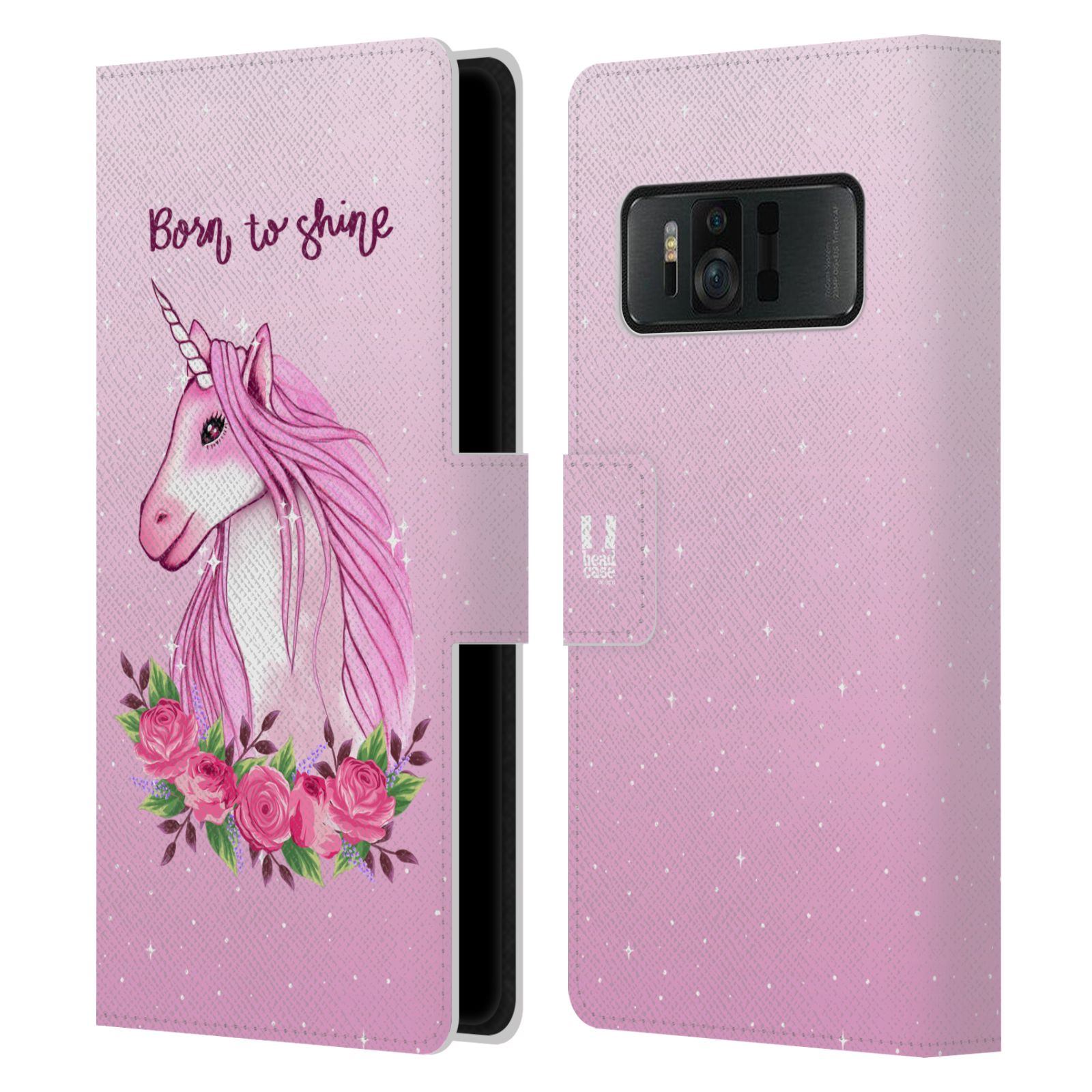 Pouzdro na mobil Asus Zenfone AR ZS571KL - Head Case - Růžový jednorožec růže