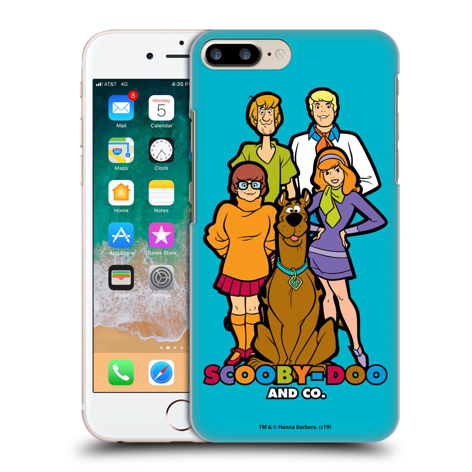 Zadní obal pro mobil Apple Iphone 7+ /  8+ - HEAD CASE - Scooby Doo