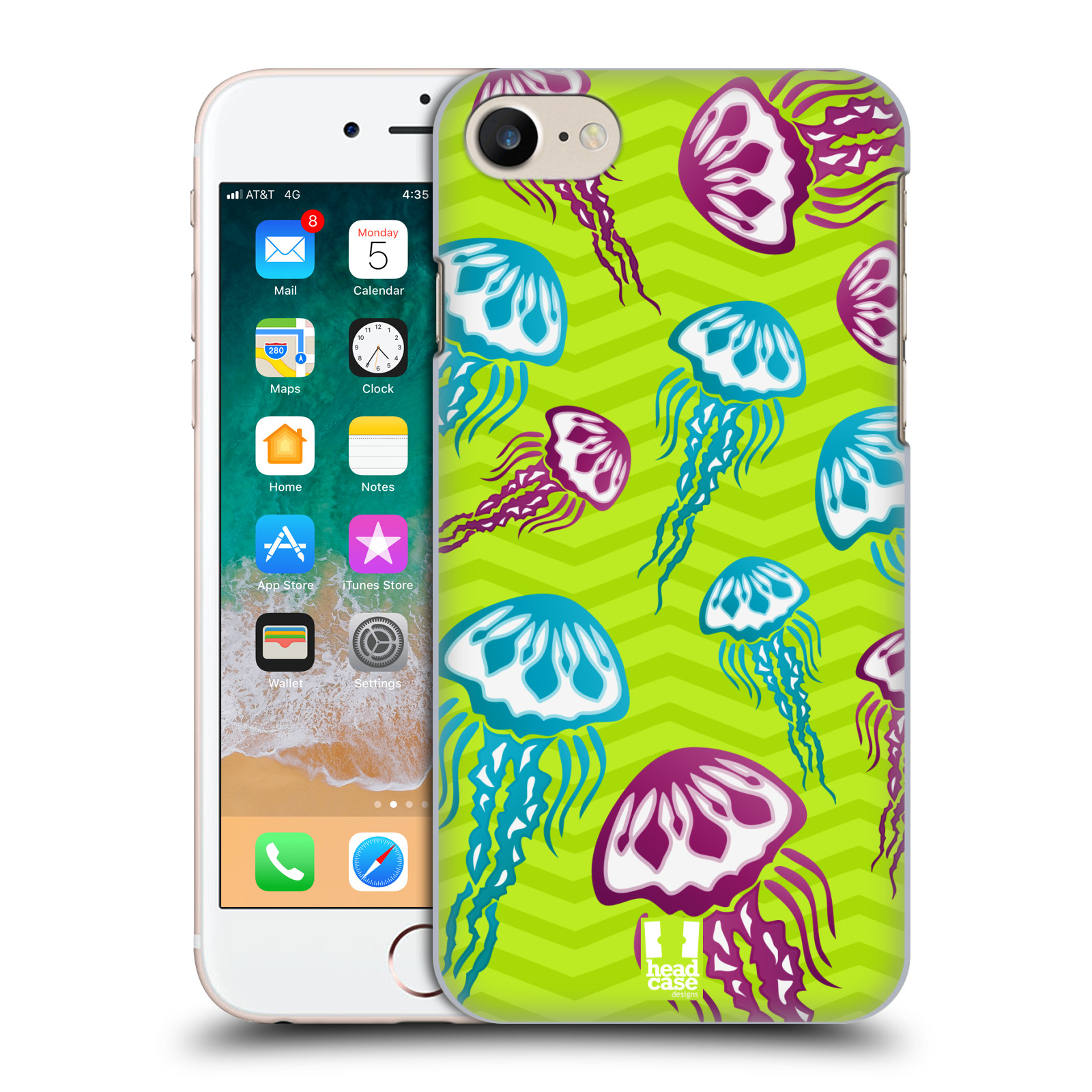 HEAD CASE plastový obal na mobil Apple Iphone 7 vzor mořský živočich medůza